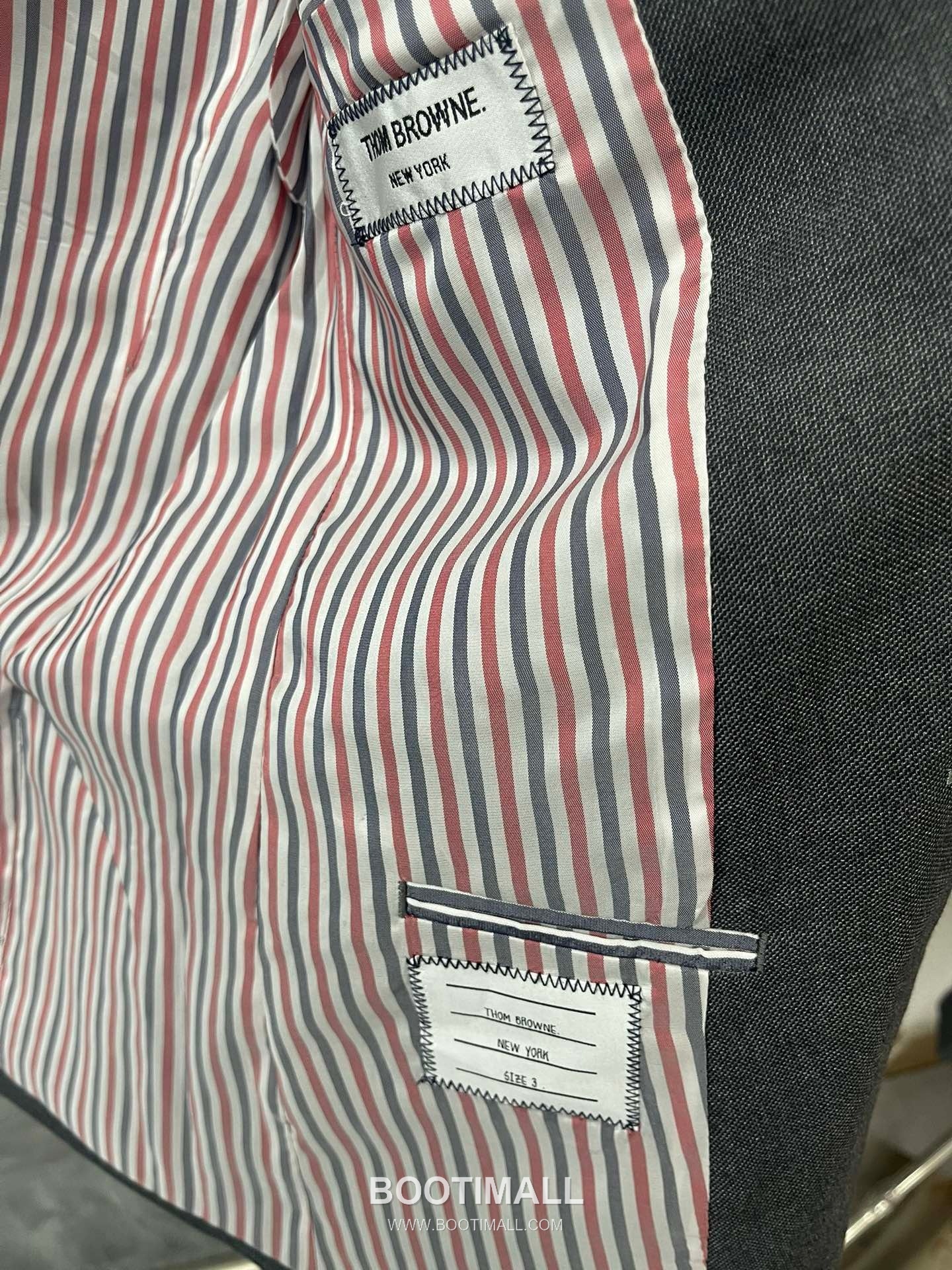 Thom Browne Grey Stripe Blazer Wool Grey 톰브라운 그레이 스트라이프 블레이저 울 그레이 1, 2, 3, 4 7