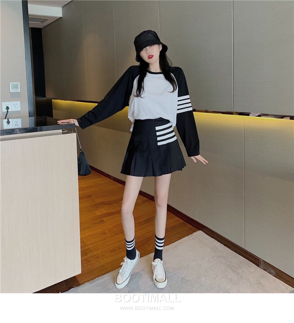 Thom Browne Pleated Skirt Wool Blend Gray 톰브라운 플리츠 스커트 울 혼방 그레이 0, 1, 2, 3 1