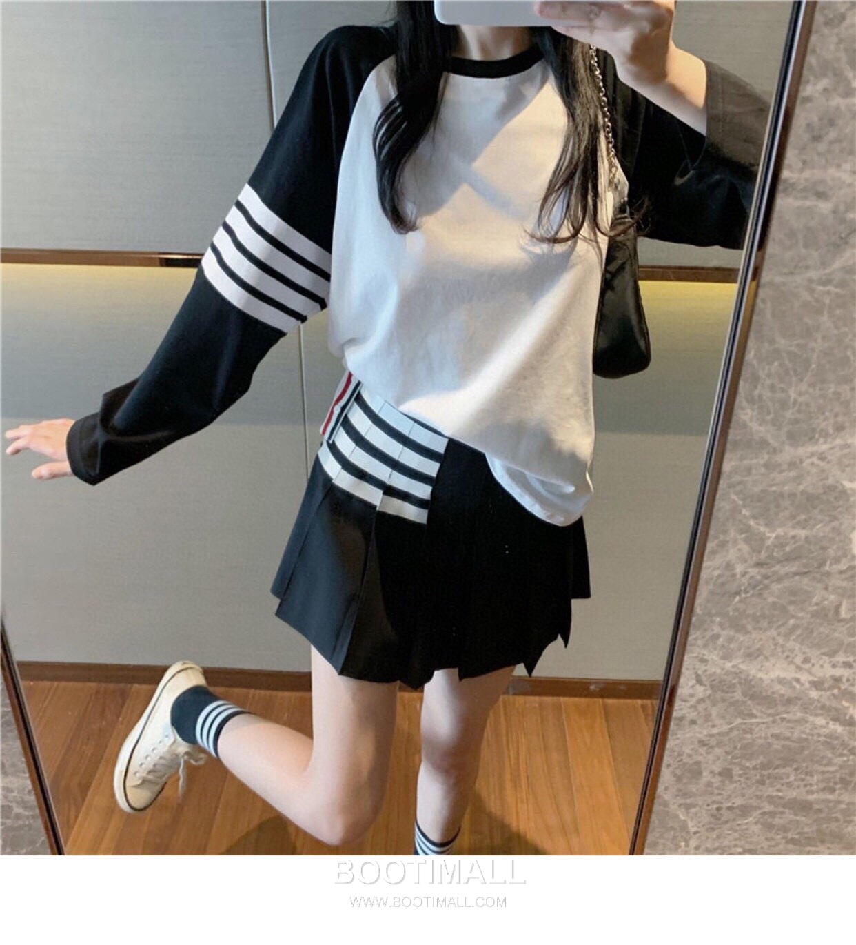 Thom Browne Pleated Skirt Wool Blend Gray 톰브라운 플리츠 스커트 울 혼방 그레이 0, 1, 2, 3 3