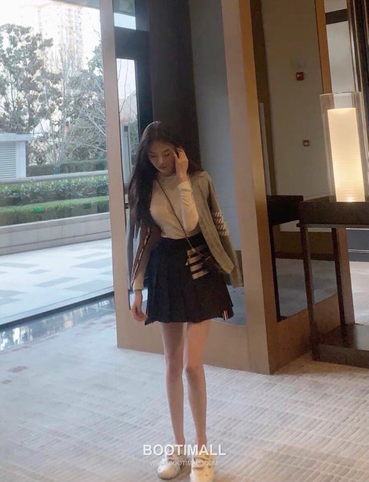 Thom Browne Pleated Skirt Wool Blend Gray 톰브라운 플리츠 스커트 울 혼방 그레이 0, 1, 2, 3 4