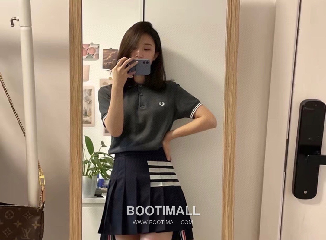 Thom Browne Pleated Skirt Wool Blend Gray 톰브라운 플리츠 스커트 울 혼방 그레이 0, 1, 2, 3 5