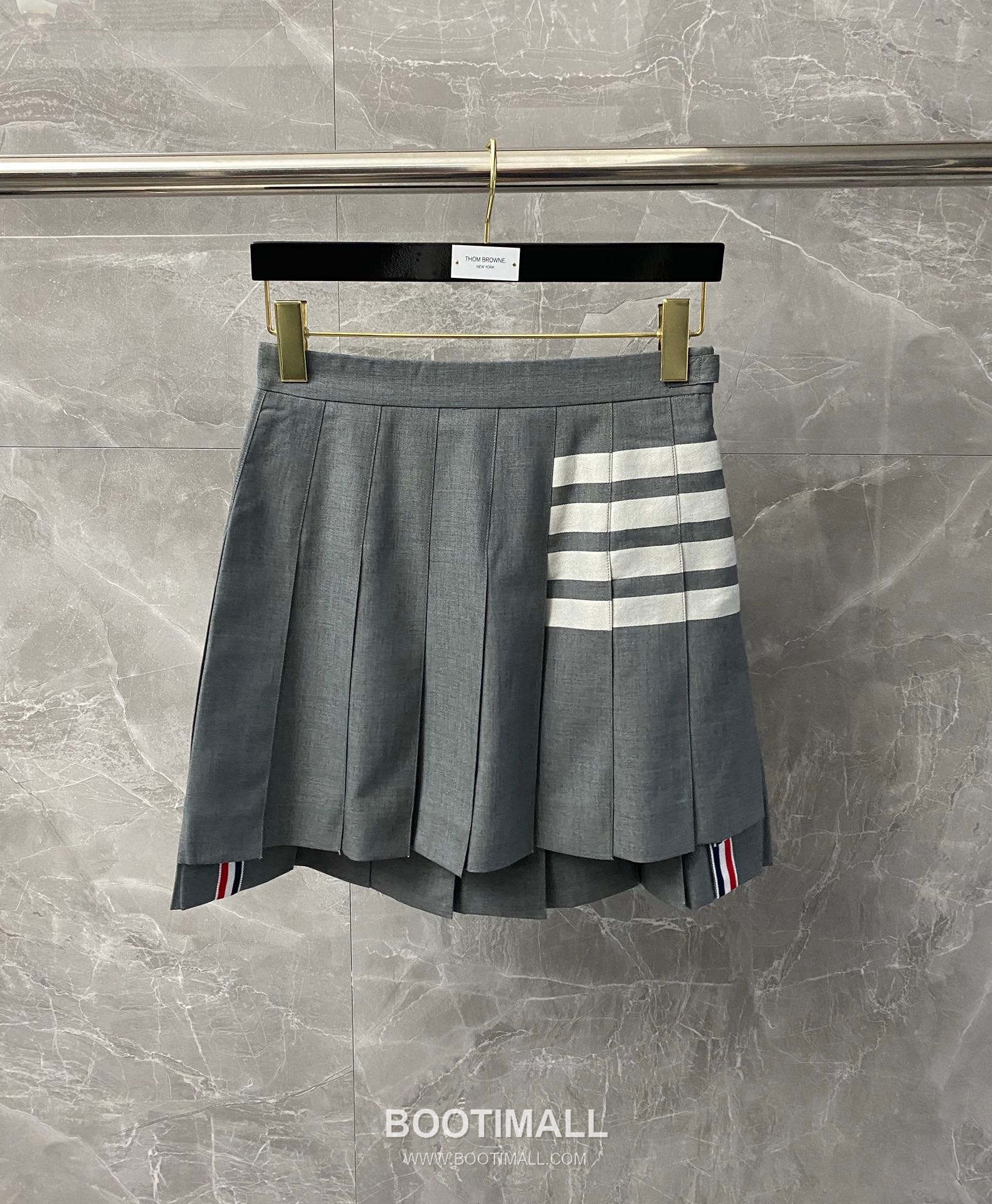 Thom Browne Pleated Skirt Wool Blend Gray 톰브라운 플리츠 스커트 울 혼방 그레이 0, 1, 2, 3 1