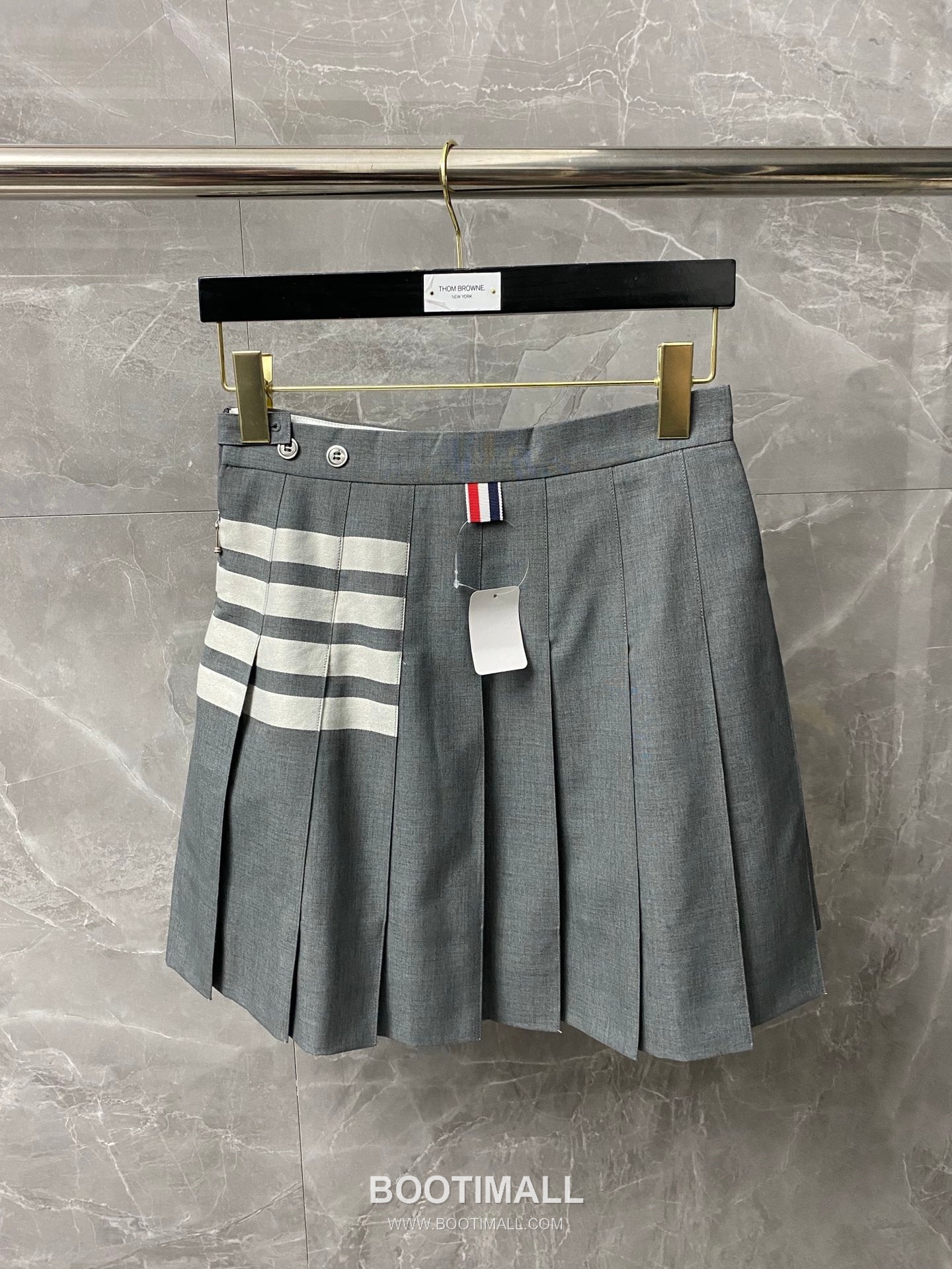 Thom Browne Pleated Skirt Wool Blend Gray 톰브라운 플리츠 스커트 울 혼방 그레이 0, 1, 2, 3 2