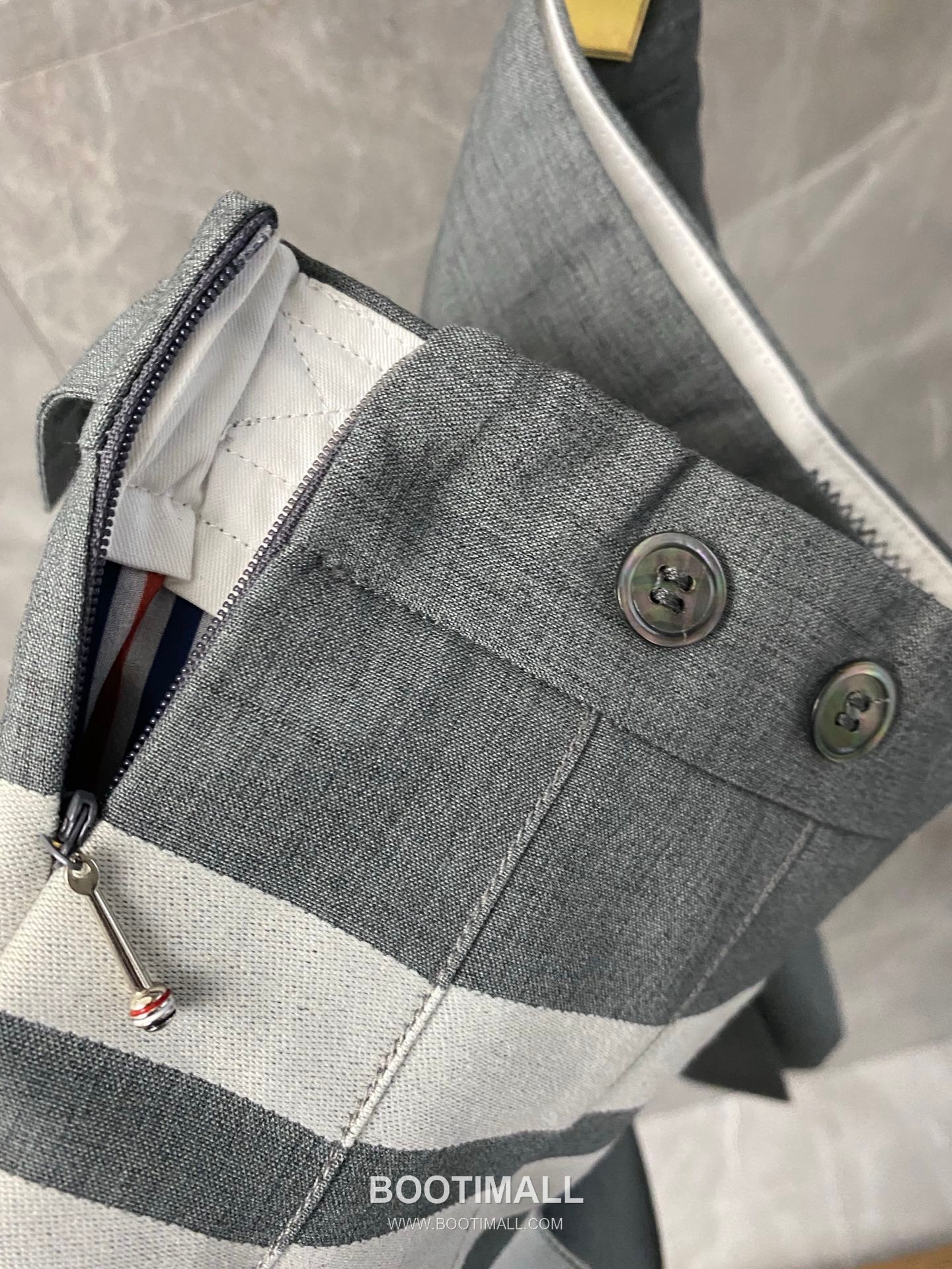 Thom Browne Pleated Skirt Wool Blend Gray 톰브라운 플리츠 스커트 울 혼방 그레이 0, 1, 2, 3 6