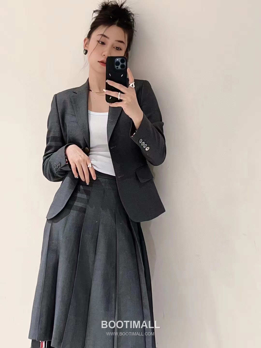 Maison Margiela Wool Stripe Blazer Wool Gray 메종 마르지엘라 울 스트라이프 블레이저 울 그레이 2