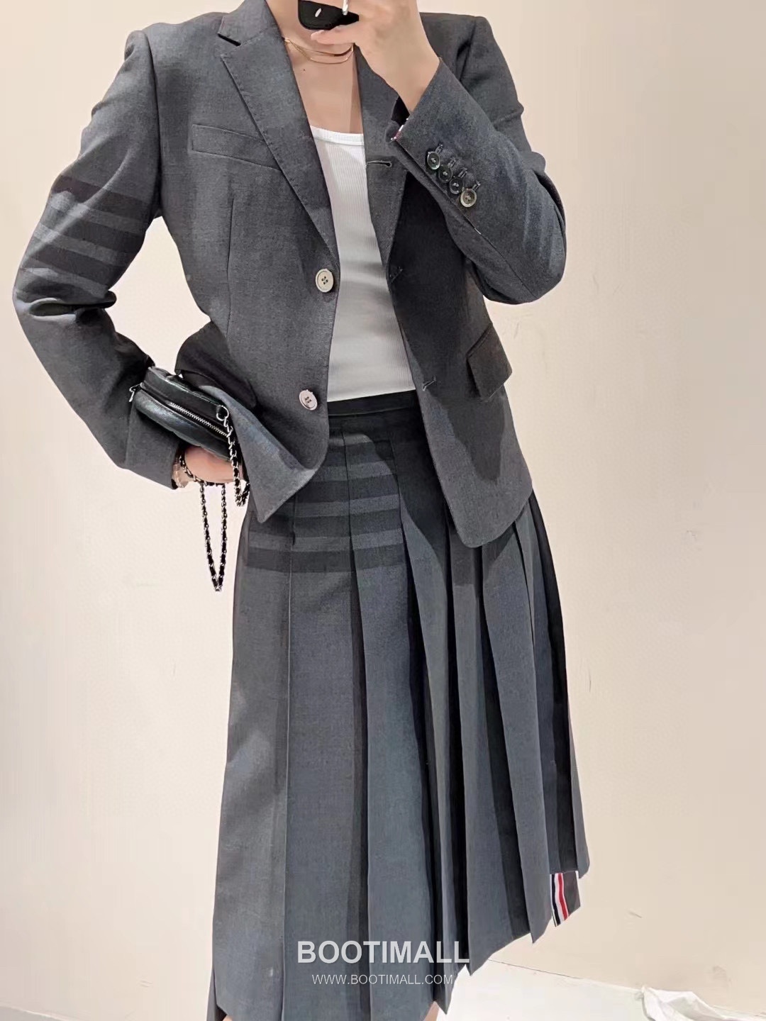 Maison Margiela Wool Stripe Blazer Wool Gray 메종 마르지엘라 울 스트라이프 블레이저 울 그레이 4