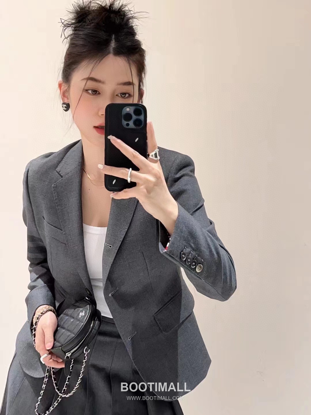 Maison Margiela Wool Stripe Blazer Wool Gray 메종 마르지엘라 울 스트라이프 블레이저 울 그레이 5