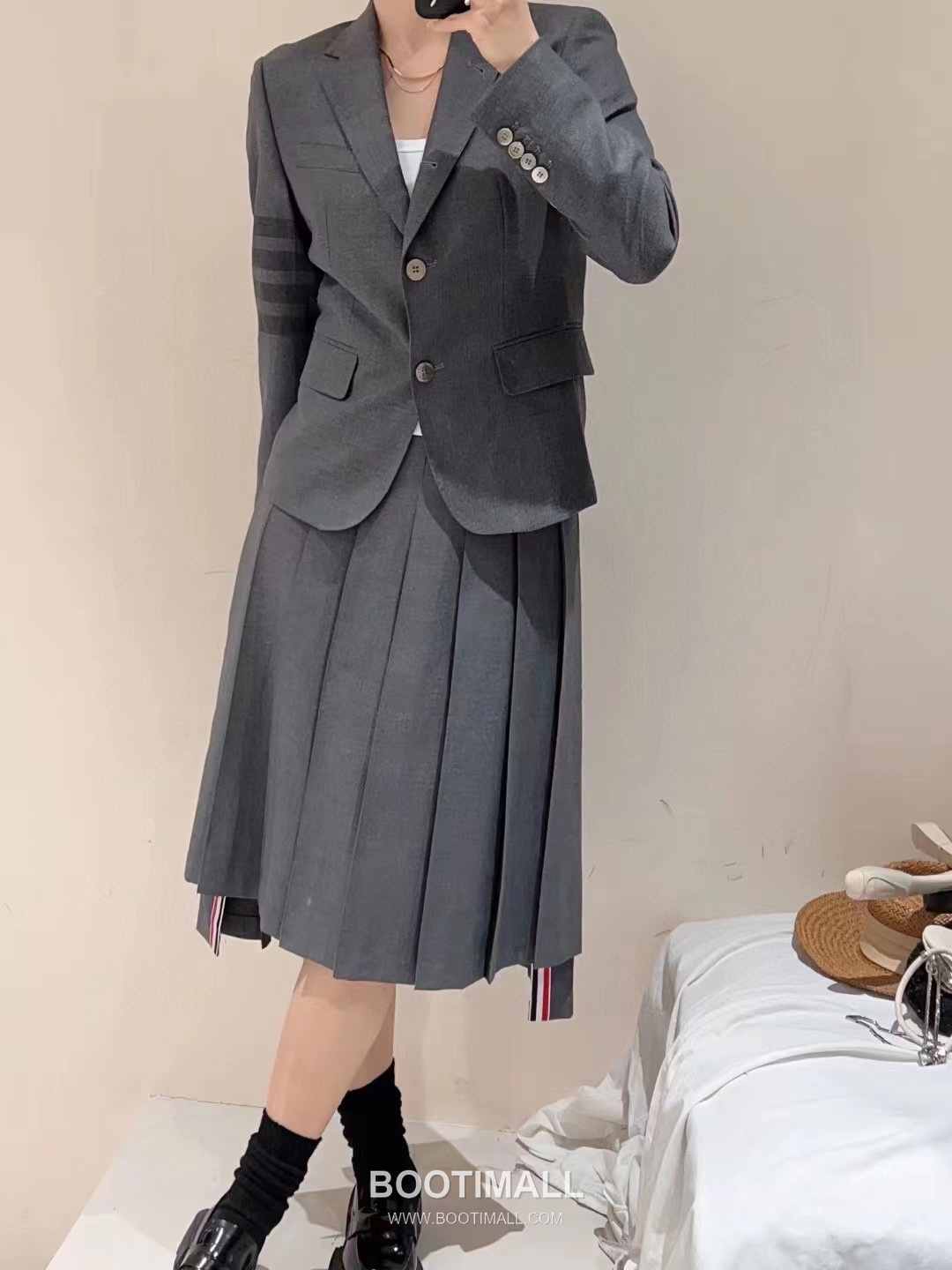 Maison Margiela Wool Stripe Blazer Wool Gray 메종 마르지엘라 울 스트라이프 블레이저 울 그레이 7