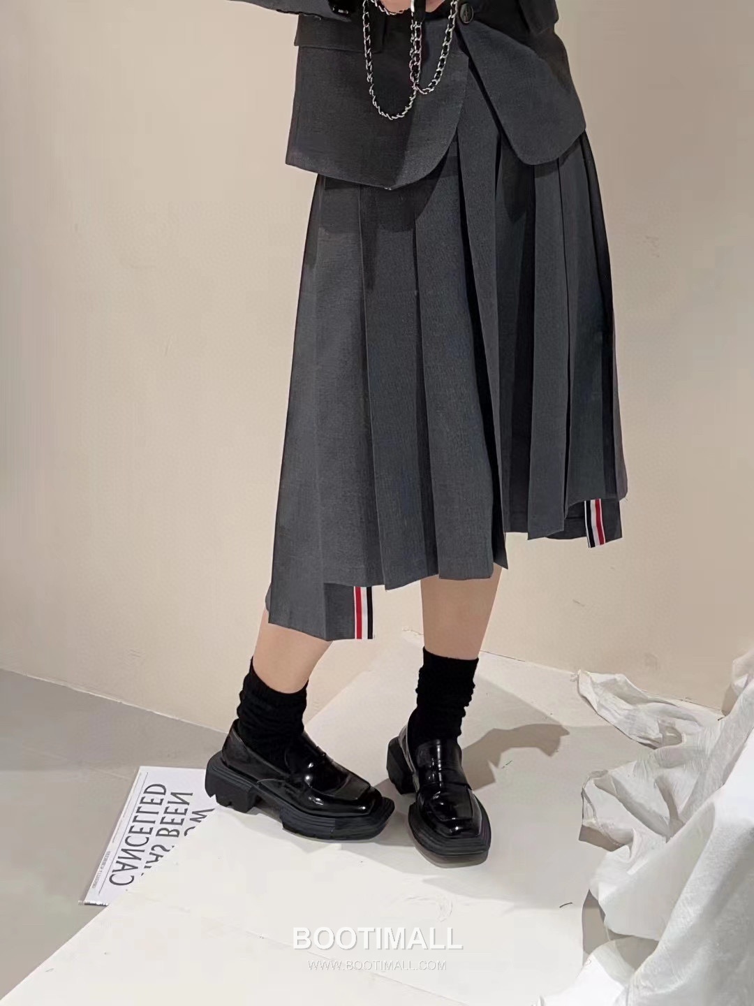 Maison Margiela Wool Stripe Blazer Wool Gray 메종 마르지엘라 울 스트라이프 블레이저 울 그레이 8