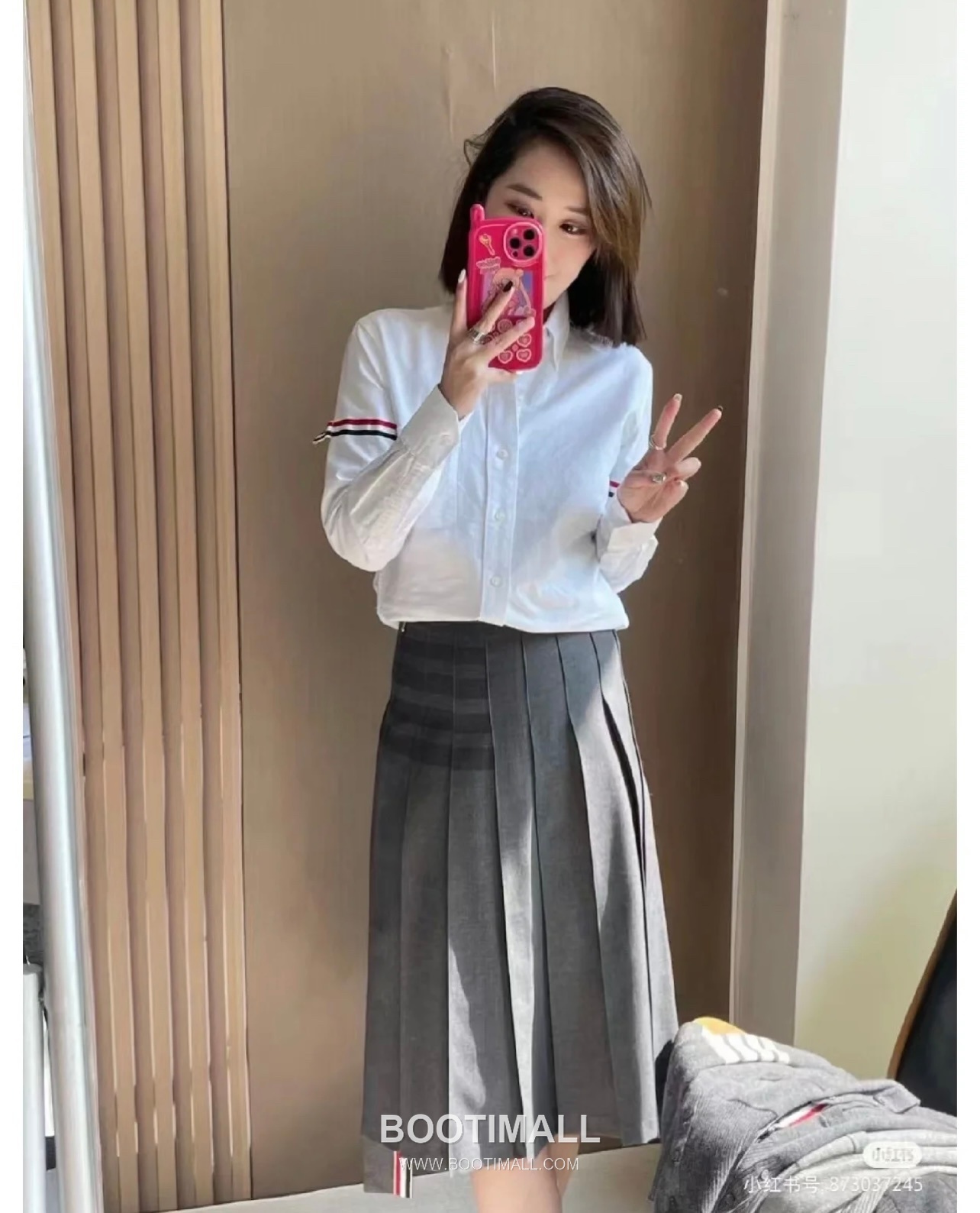 Thom Browne Irregular A-line Pleated Skirt Wool 톰브라운 불규칙 A라인 플리츠 스커트 울 0, 1, 2, 3 1