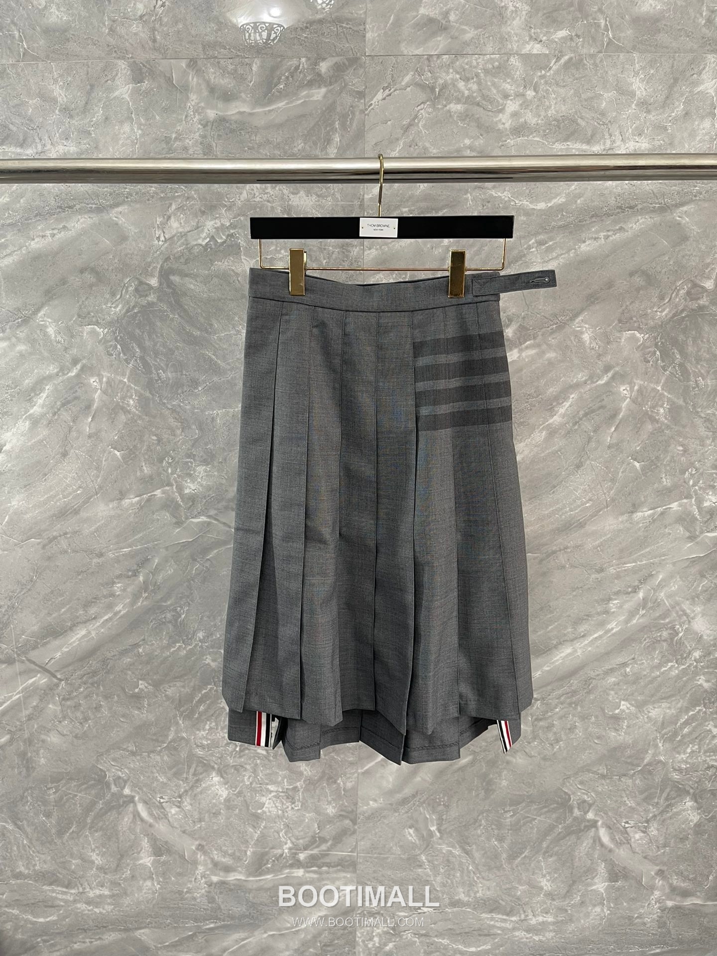 Thom Browne Irregular A-line Pleated Skirt Wool 톰브라운 불규칙 A라인 플리츠 스커트 울 0, 1, 2, 3 7