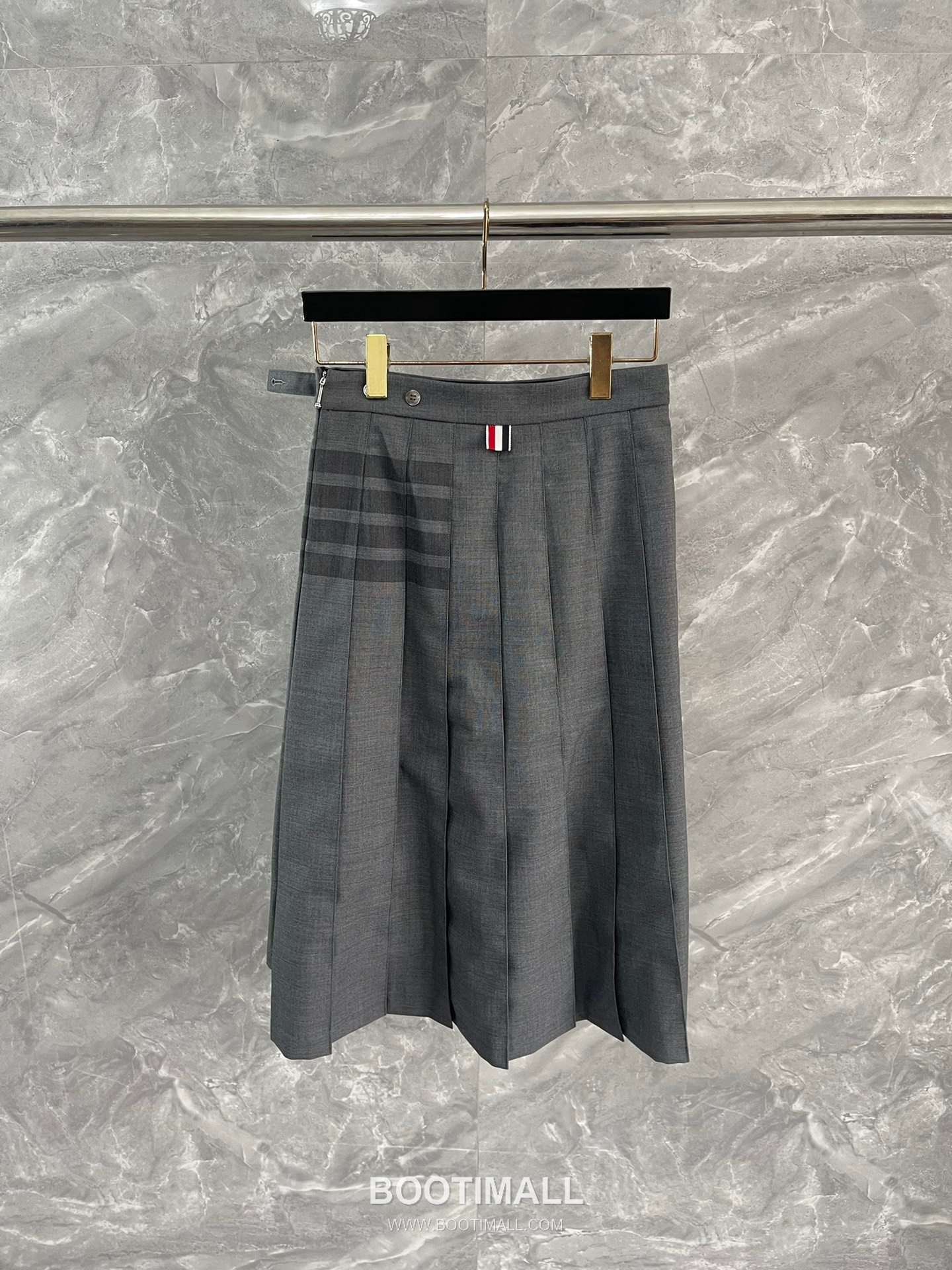 Thom Browne Irregular A-line Pleated Skirt Wool 톰브라운 불규칙 A라인 플리츠 스커트 울 0, 1, 2, 3 15