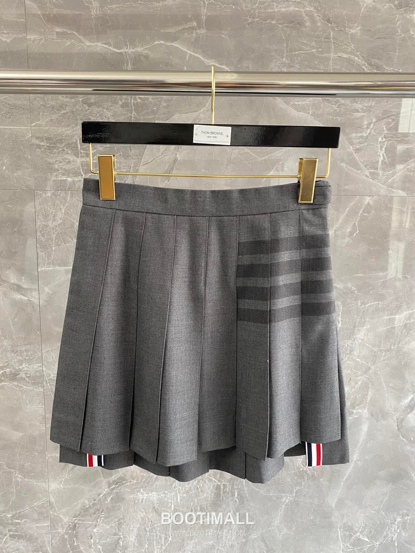 Thom Browne Asymmetric A-Line Pleated Skirt Wool Blend Black 톰브라운 비대칭 A라인 플리츠 스커트 울 혼방 블랙 0, 1, 2, 3 10