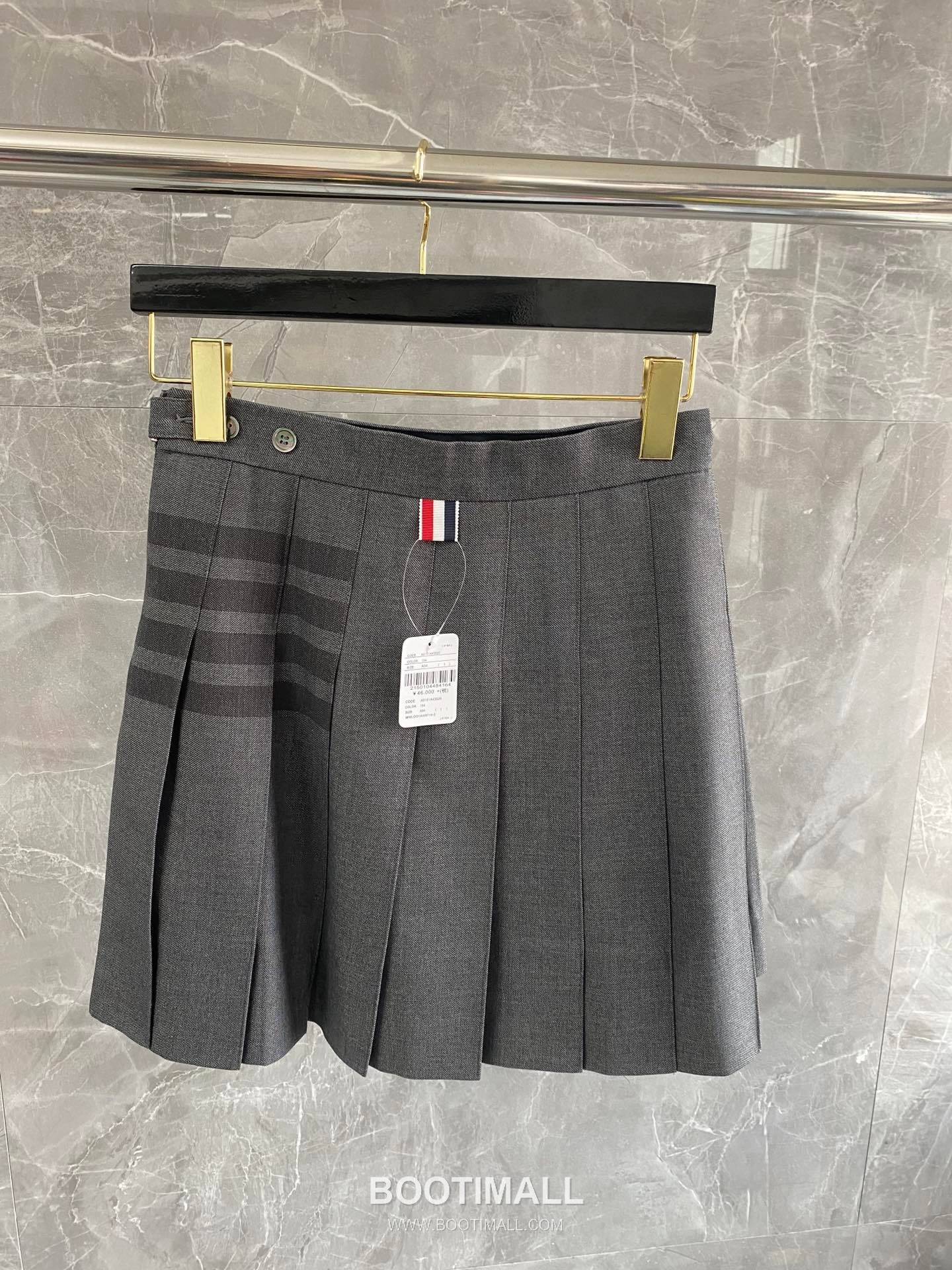 Thom Browne Asymmetric A-Line Pleated Skirt Wool Blend Black 톰브라운 비대칭 A라인 플리츠 스커트 울 혼방 블랙 0, 1, 2, 3 11