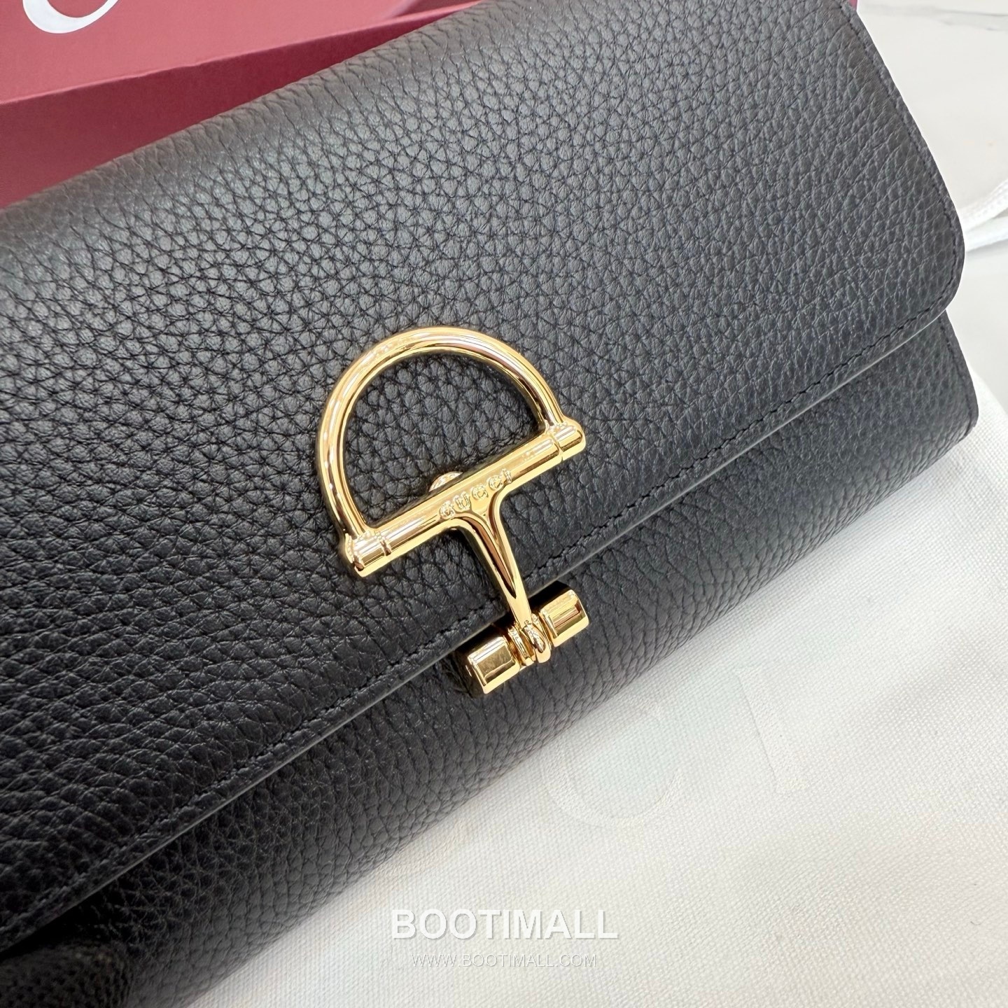 Gucci Horsebit Long Wallet Grainy Calfskin Khaki 구찌 홀스빗 롱 월렛 그레인드 카프스킨 카키 19cm 6