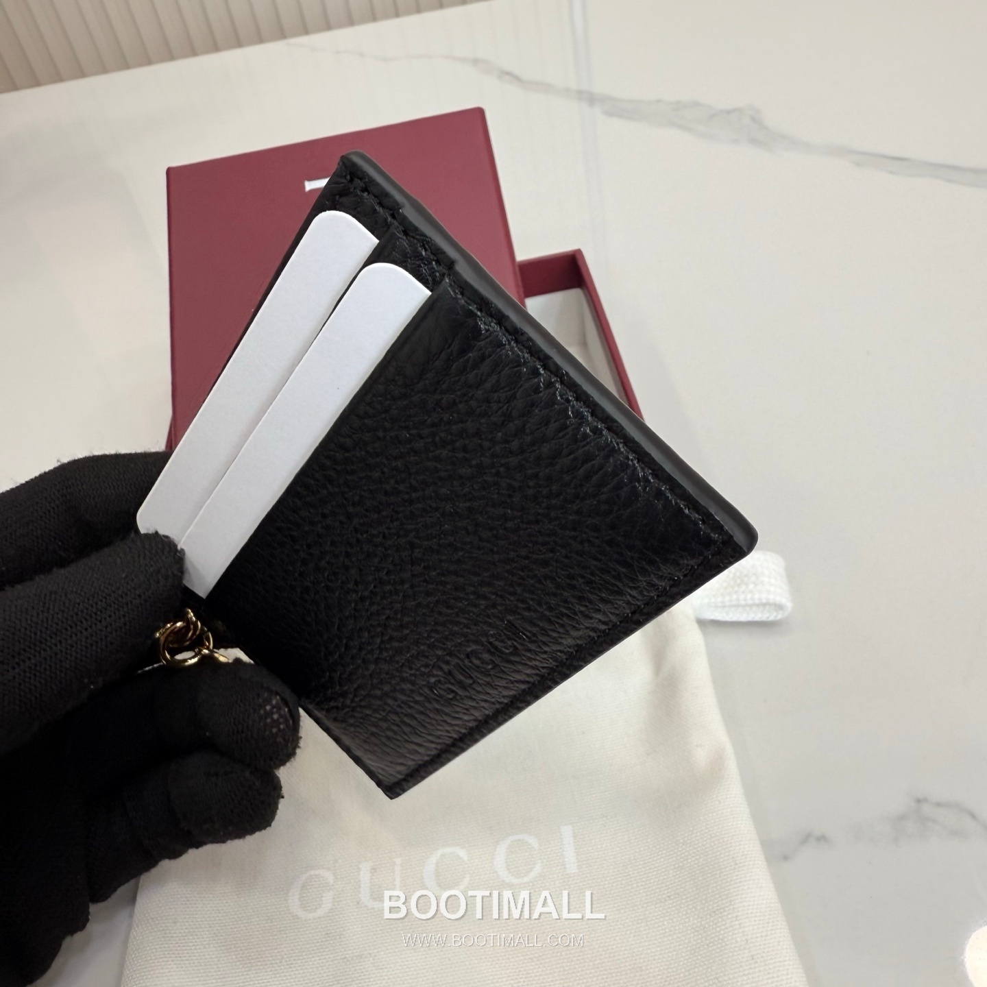 Gucci Half Horsebit Card Holder Grained Soft Leather Green 구찌 반 마 말발굽 카드홀더 그레인드 소프트 가죽 그린 10cm 6