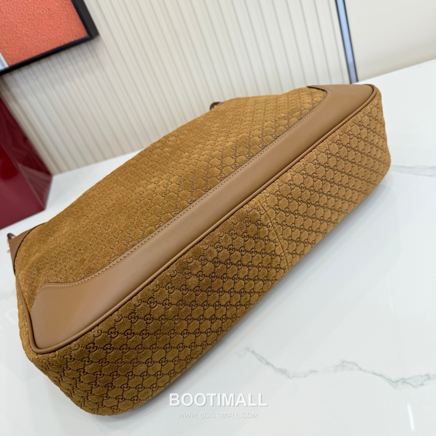 Gucci Body Double Lock GG Suede Brown Top Handle Bag 구찌 바디 더블 락 GG 스웨이드 브라운 탑핸들백 40cm 8