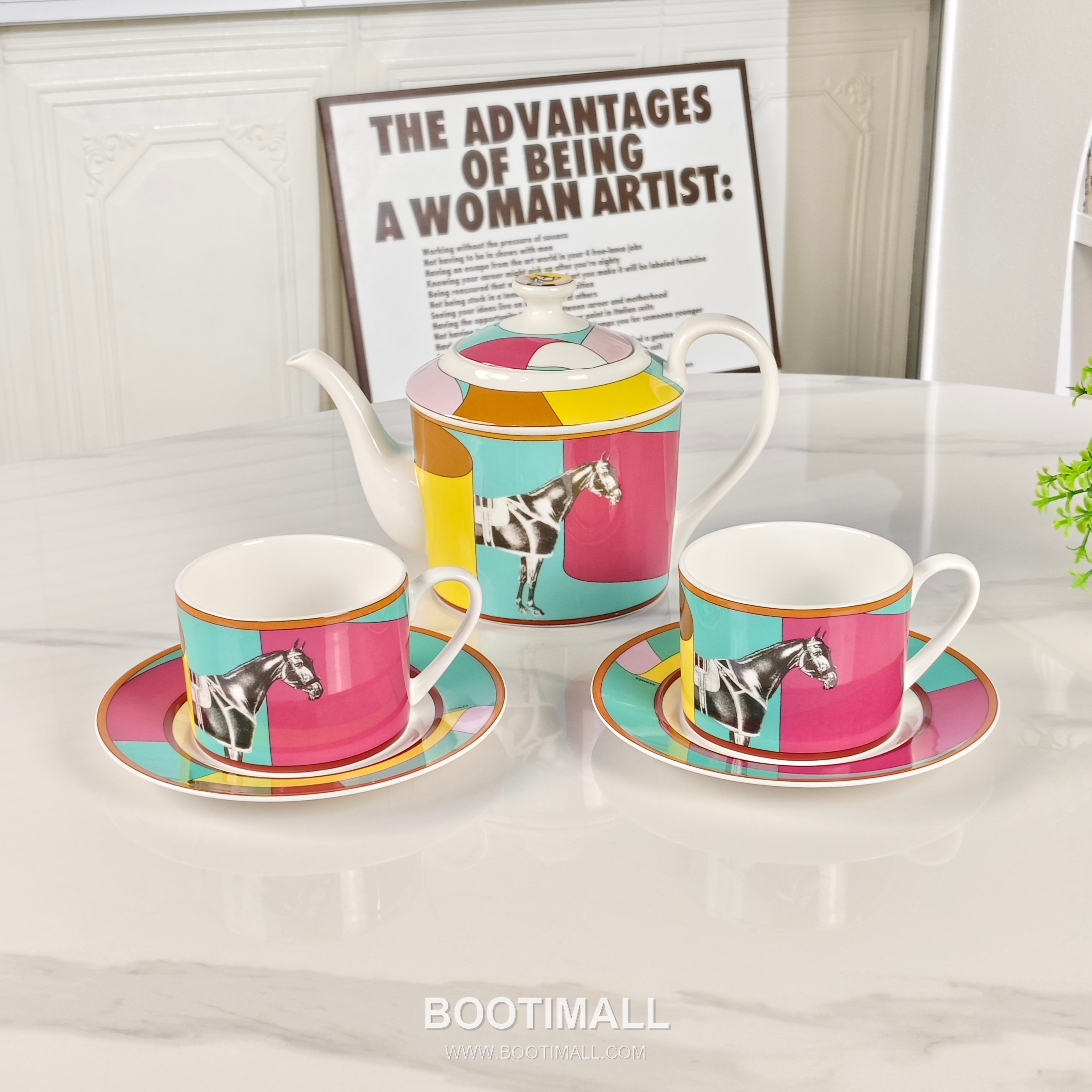 Tea Set Red Acc 찻잔 세트 레드 악세사리 3