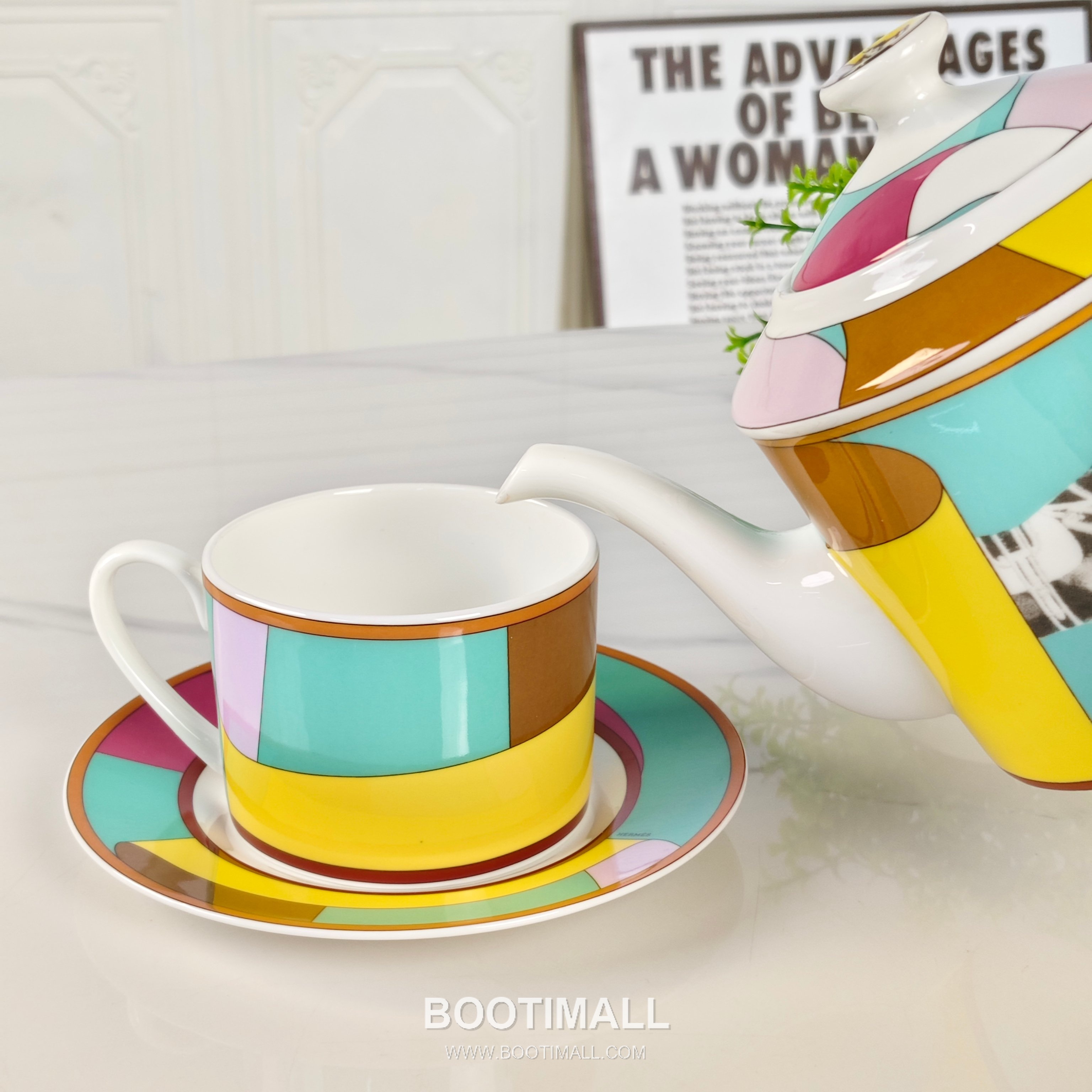 Tea Set Red Acc 찻잔 세트 레드 악세사리 8