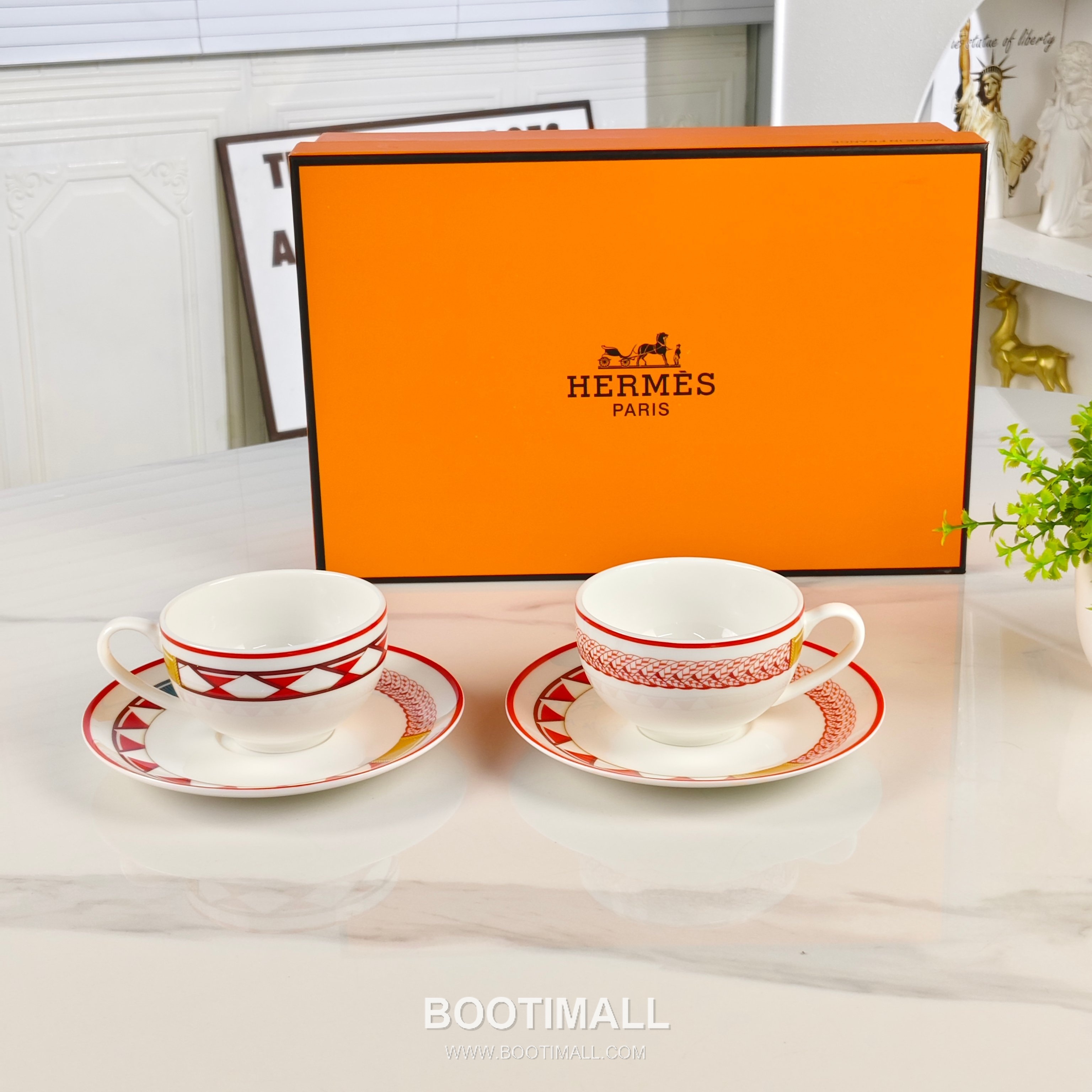 Hermes Saddle Edge Cup Plate Tableware 에르메스 마상 테두리 컵 접시 테이블웨어 2