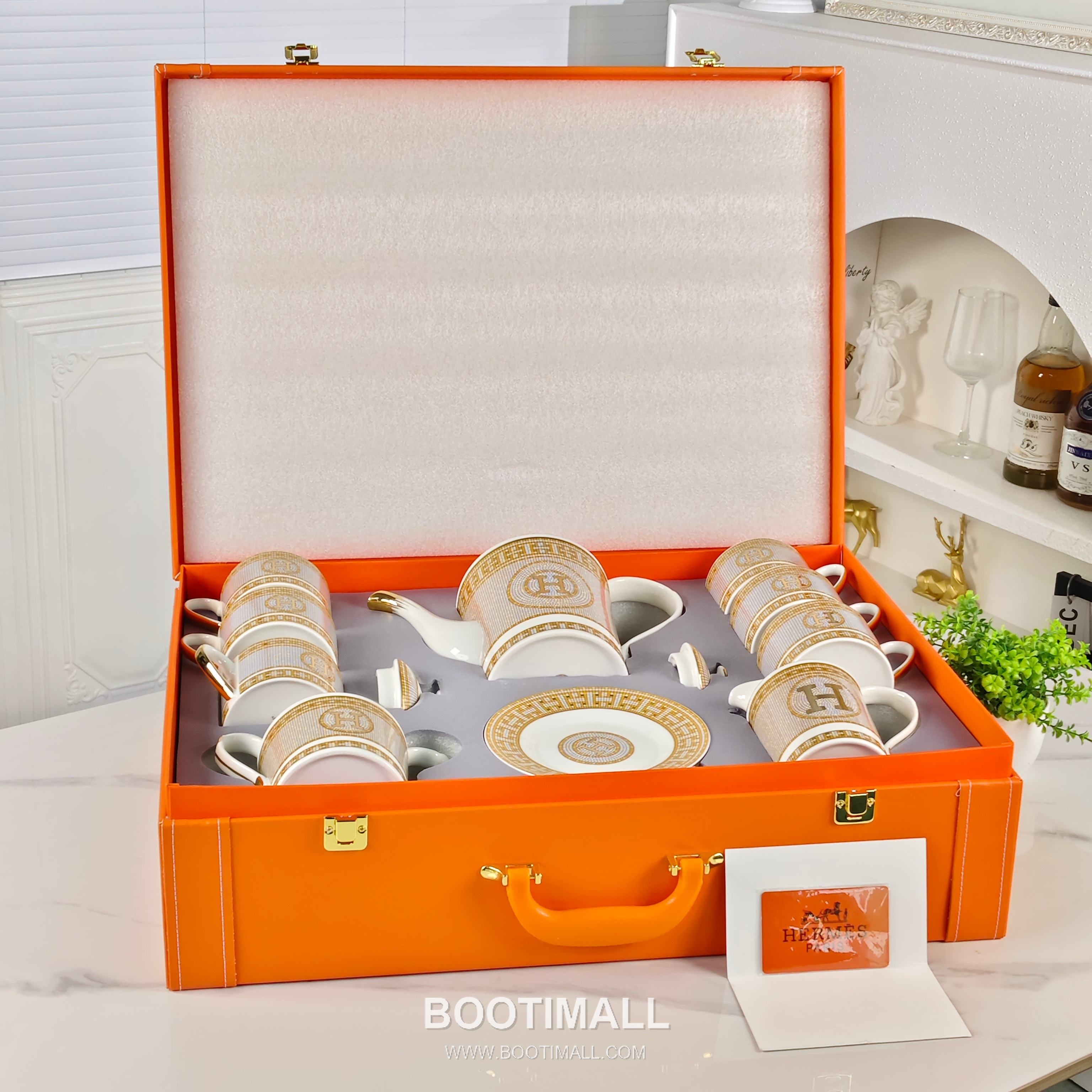Hermes Straight Gold H Set Brown Acc 에르메스 직선형 골드 H 세트 브라운 액세서리 15 pieces 1