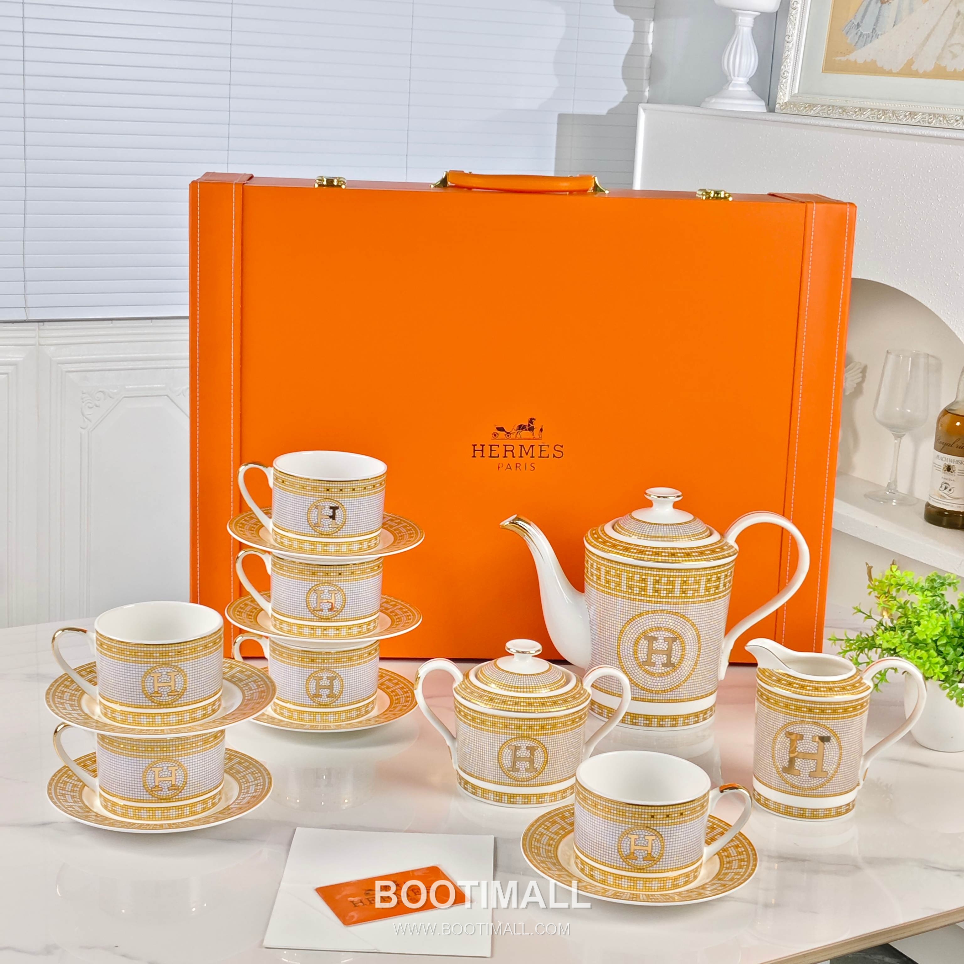 Hermes Straight Gold H Set Brown Acc 에르메스 직선형 골드 H 세트 브라운 액세서리 15 pieces 2