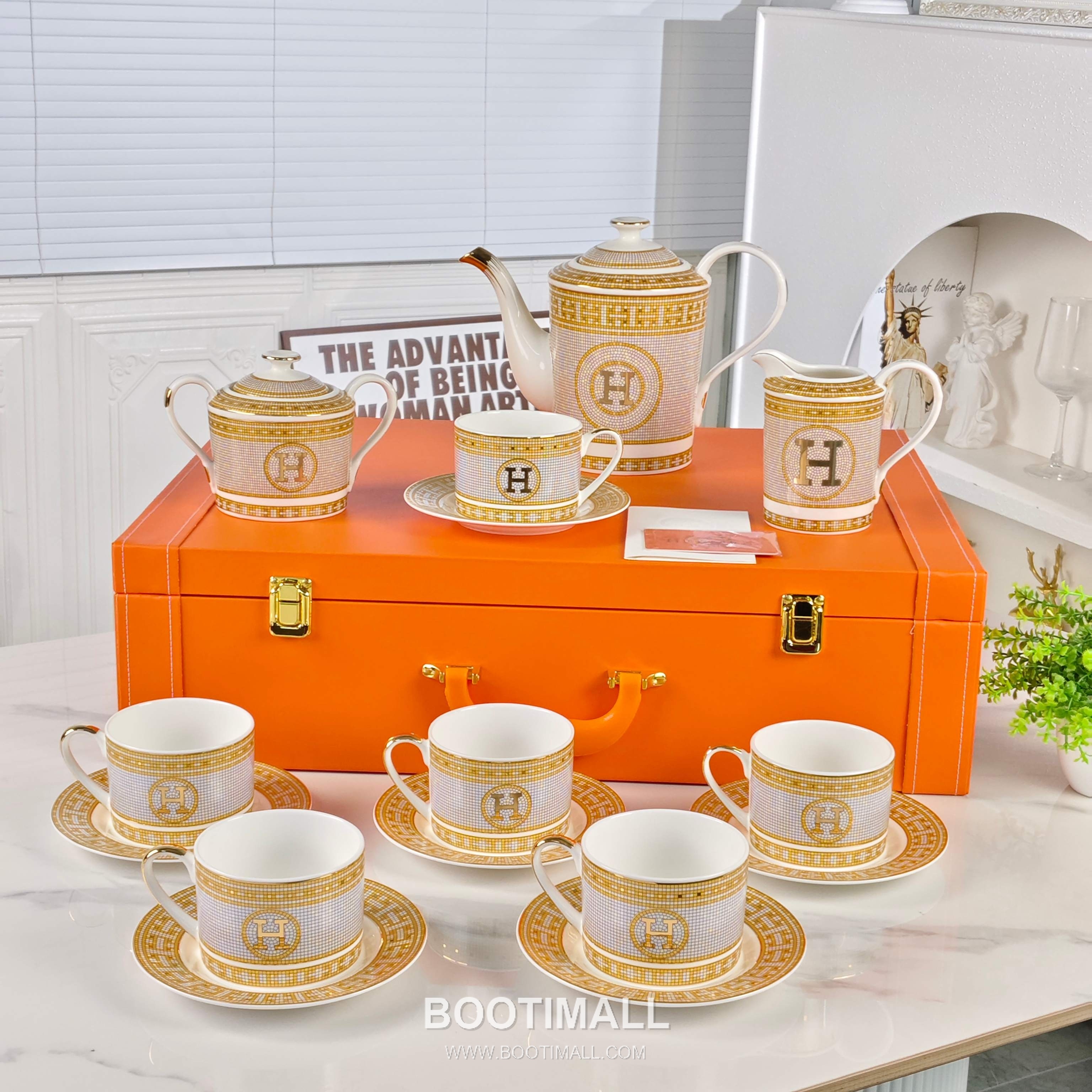 Hermes Straight Gold H Set Brown Acc 에르메스 직선형 골드 H 세트 브라운 액세서리 15 pieces 3