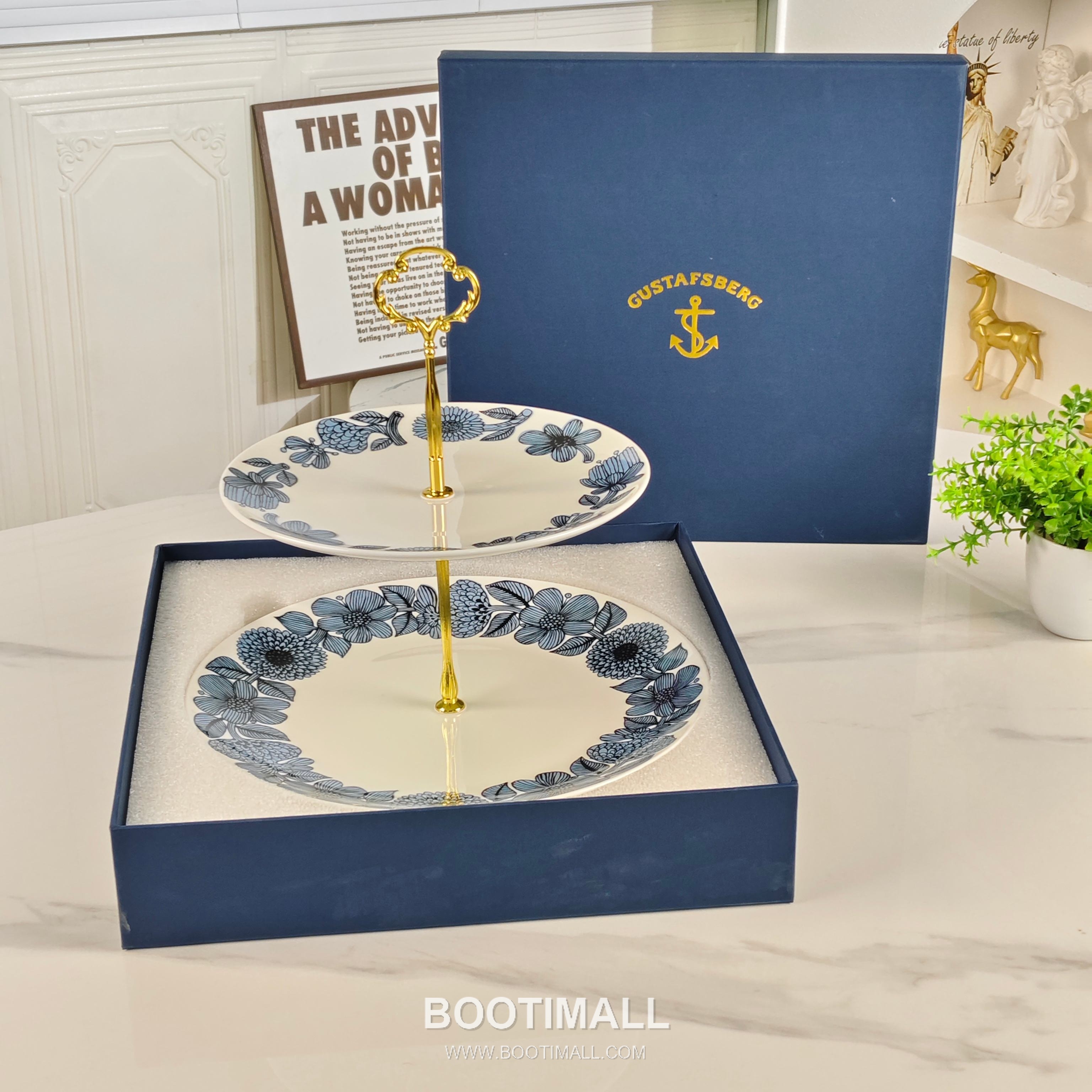 Double Plate Set Blue Tableware 더블 플레이트 세트 블루 식기 1