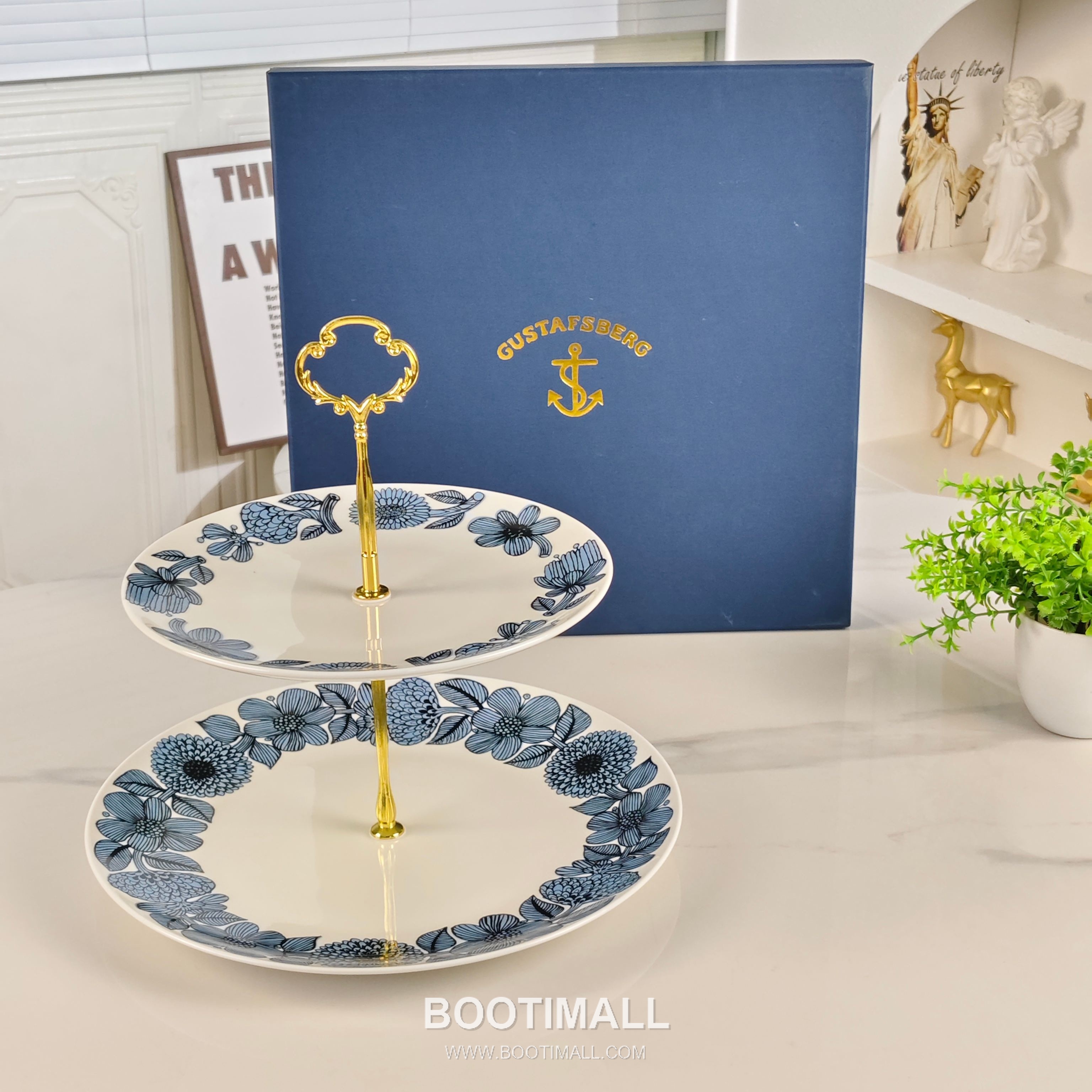 Double Plate Set Blue Tableware 더블 플레이트 세트 블루 식기 2