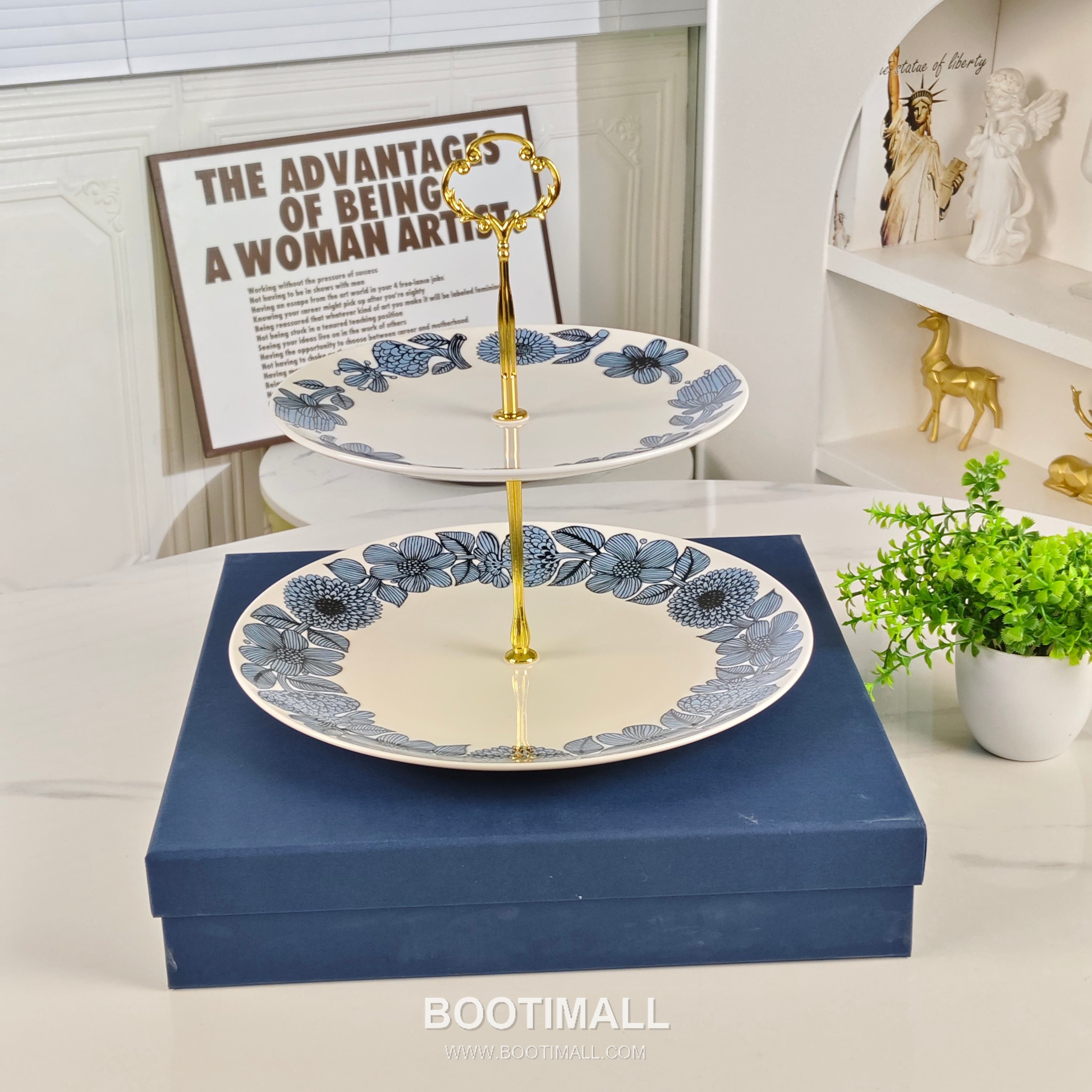 Double Plate Set Blue Tableware 더블 플레이트 세트 블루 식기 3