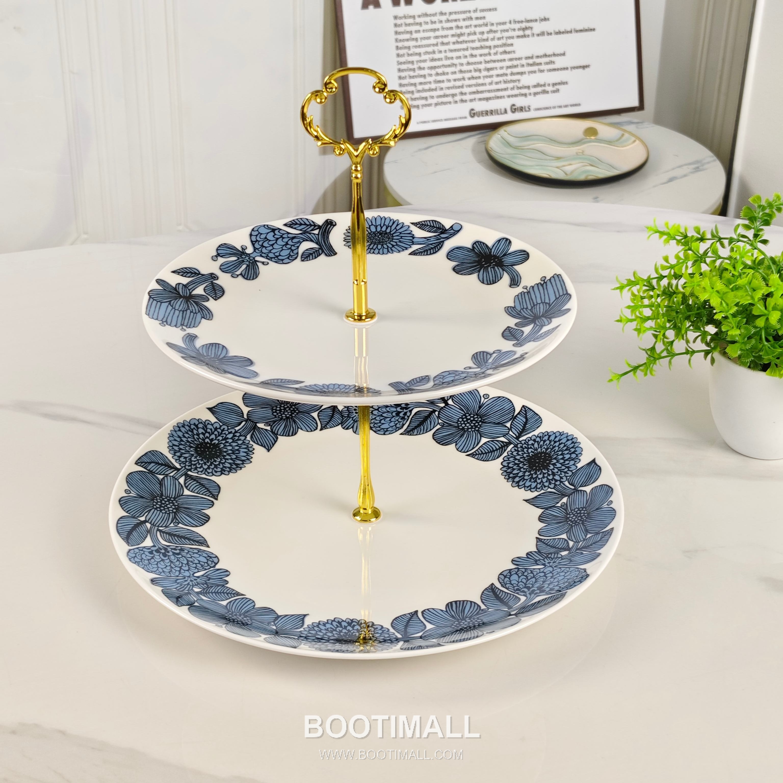 Double Plate Set Blue Tableware 더블 플레이트 세트 블루 식기 4