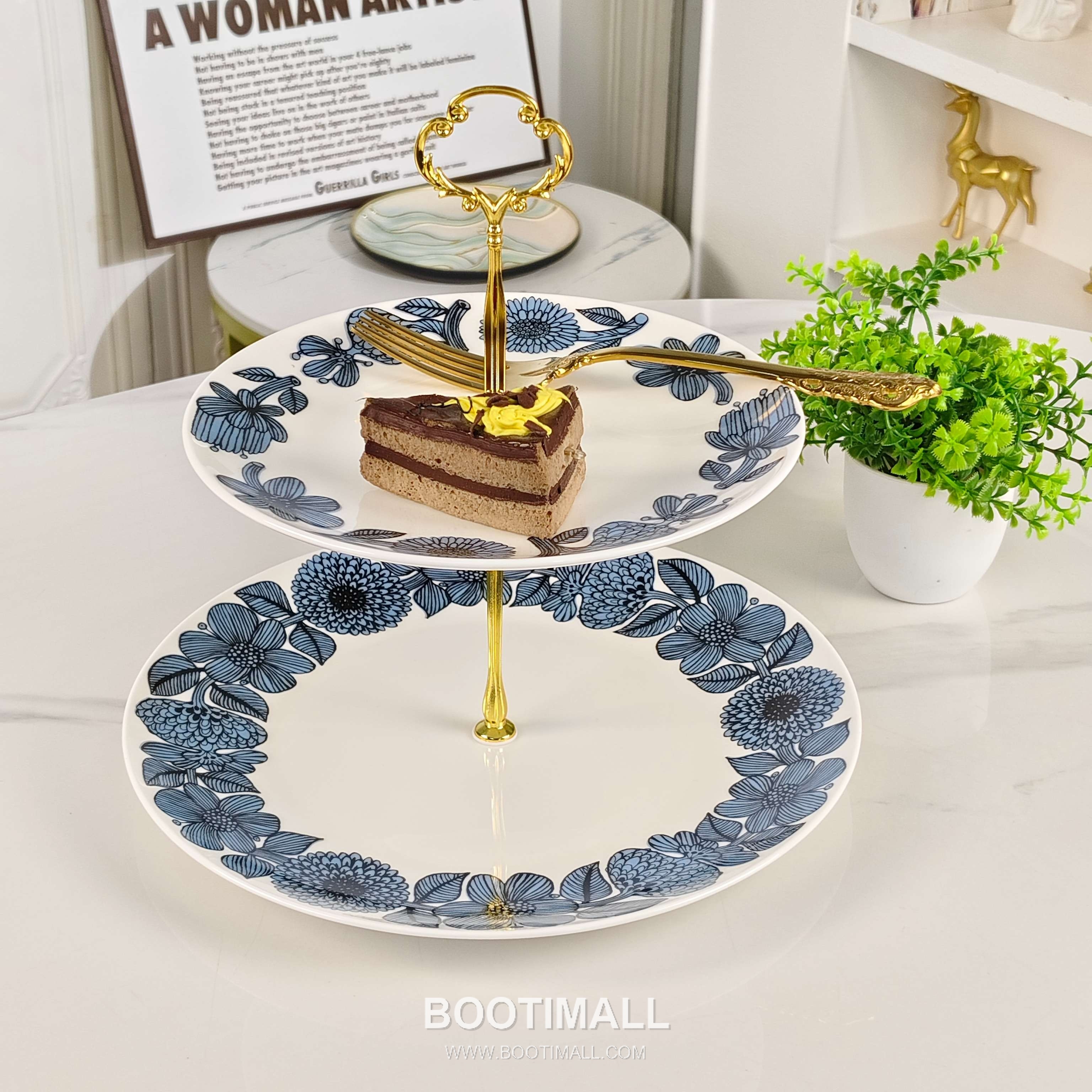 Double Plate Set Blue Tableware 더블 플레이트 세트 블루 식기 8