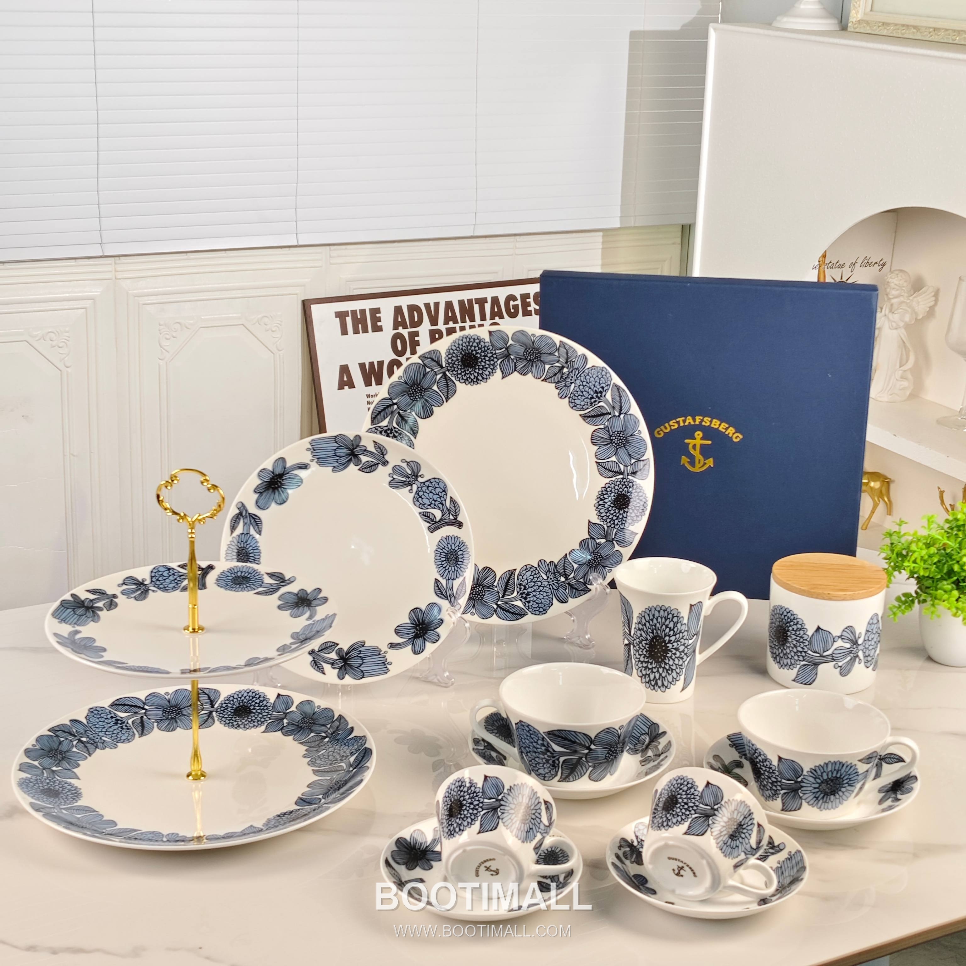 Double Plate Set Blue Tableware 더블 플레이트 세트 블루 식기 9