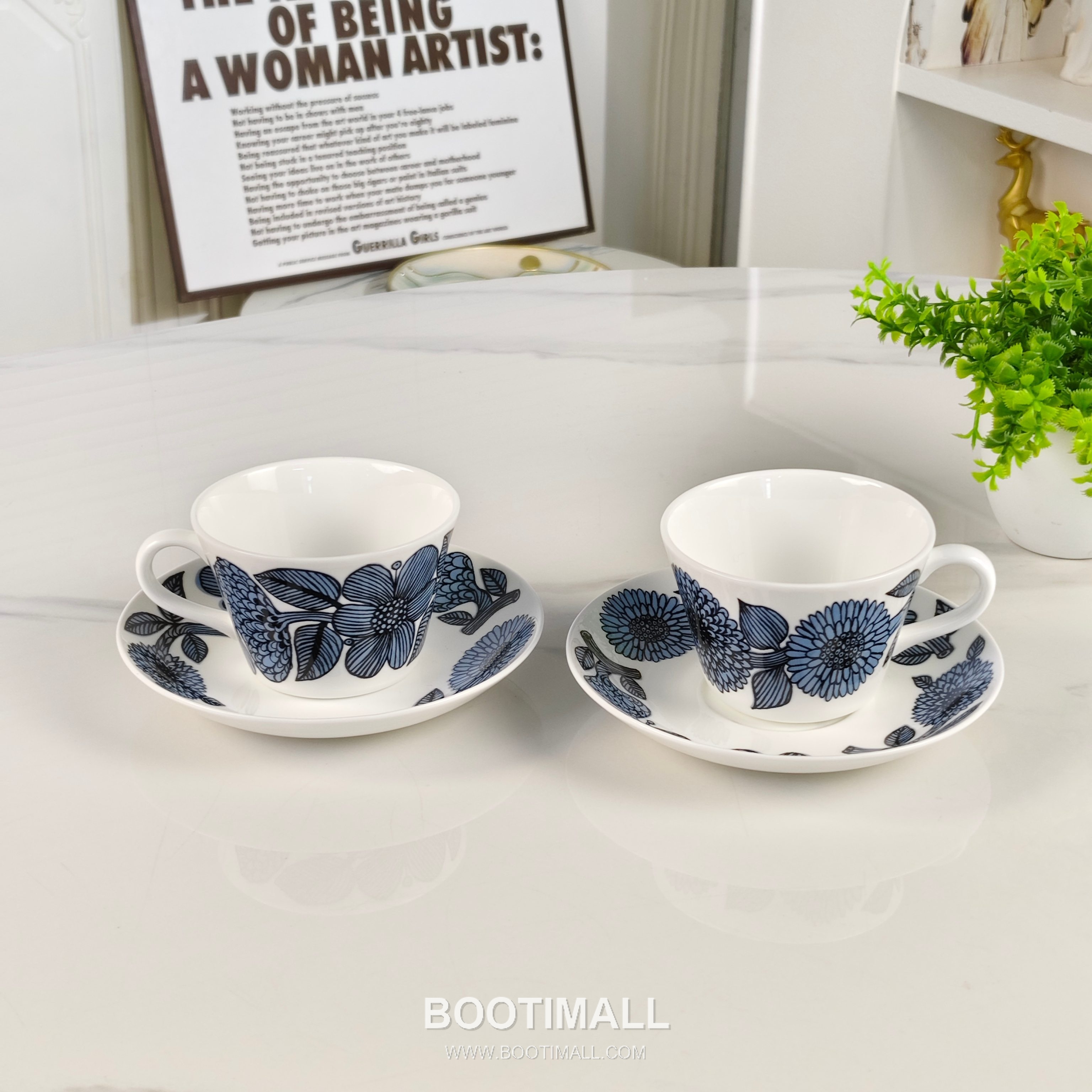 Small Double Cup Saucer 소형 더블 컵 받침 세트 4