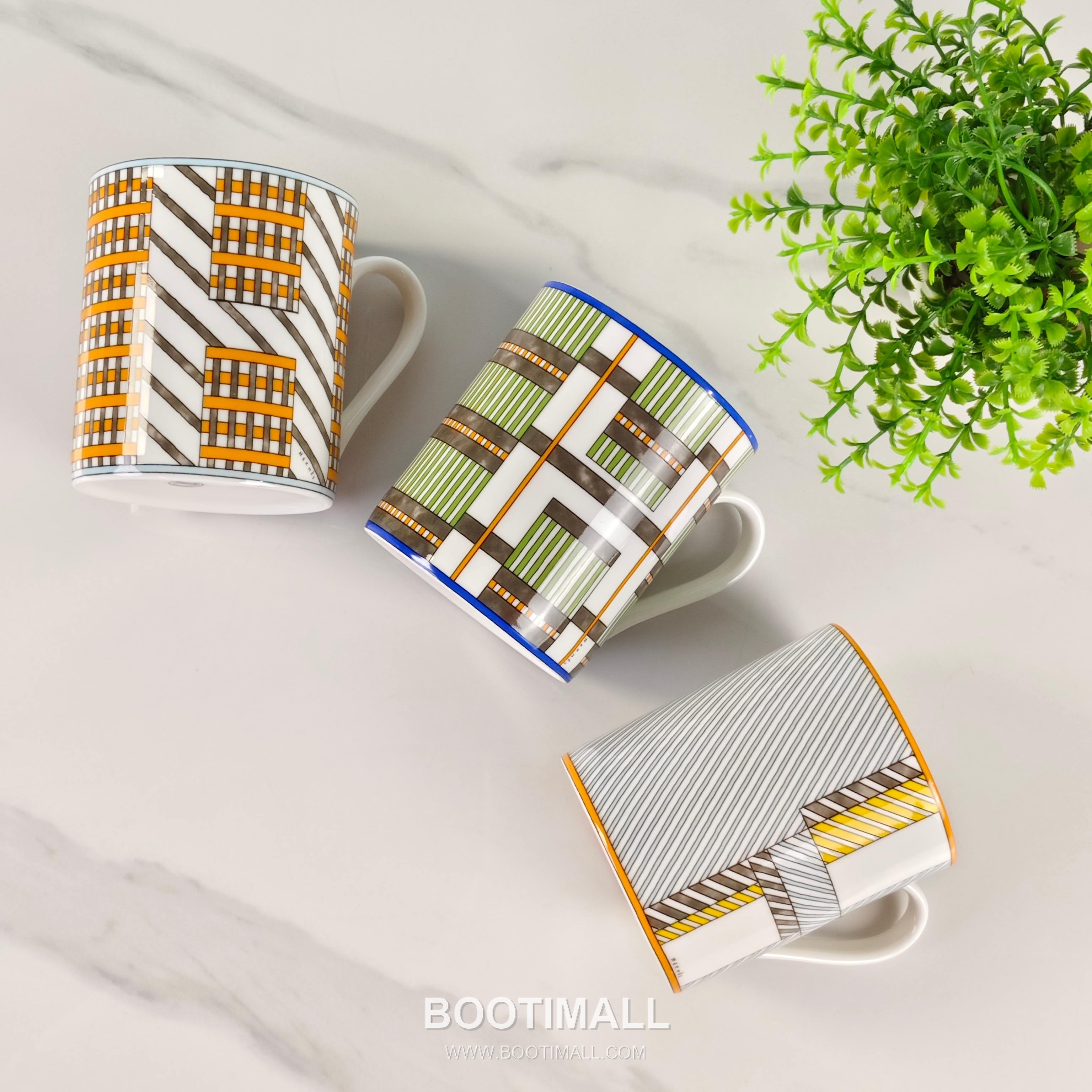Hermes Geometric Mug Orange Accessory 에르메스 기하학 머그 오렌지 액세서리 7