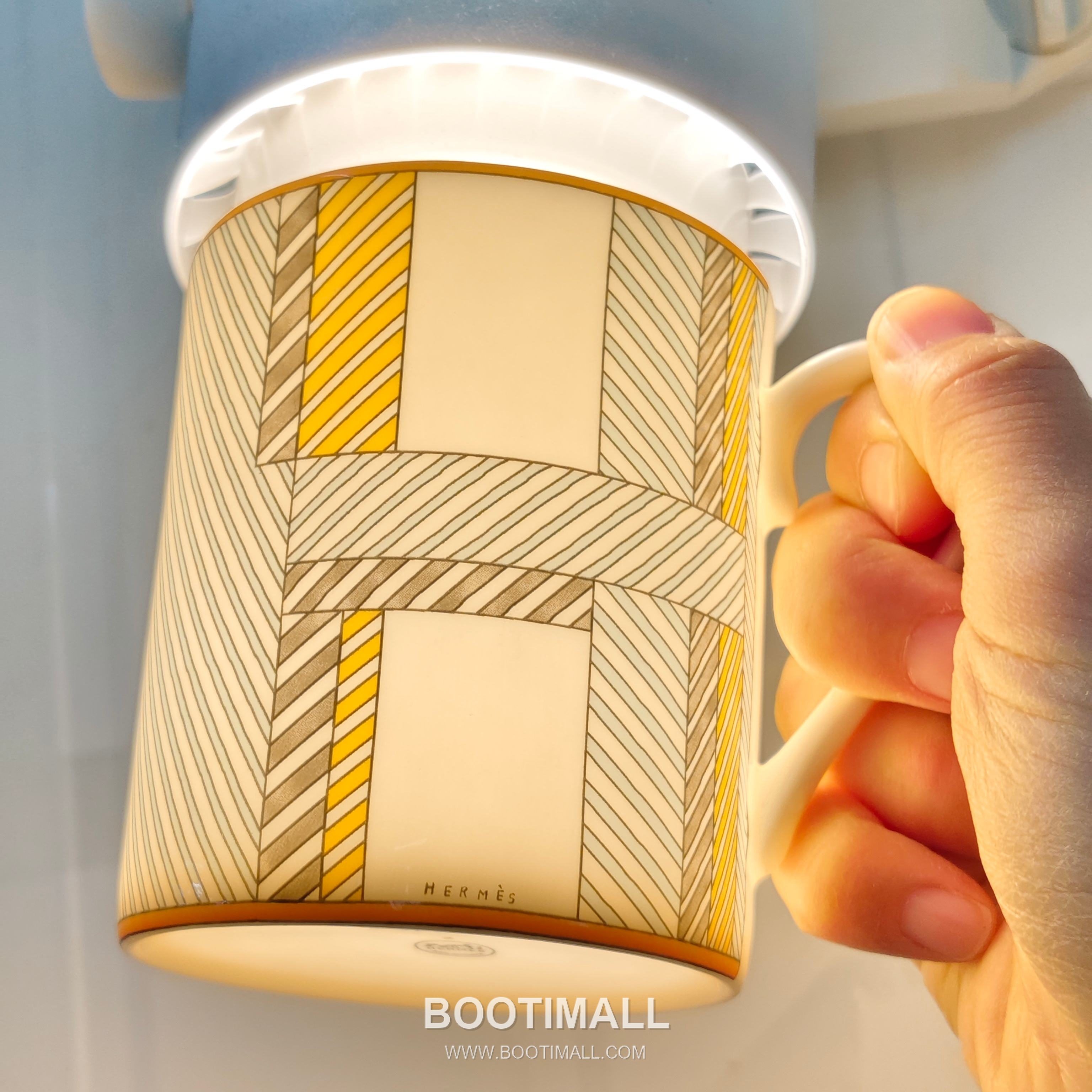 Hermes Geometric Mug Orange Accessory 에르메스 기하학 머그 오렌지 액세서리 10