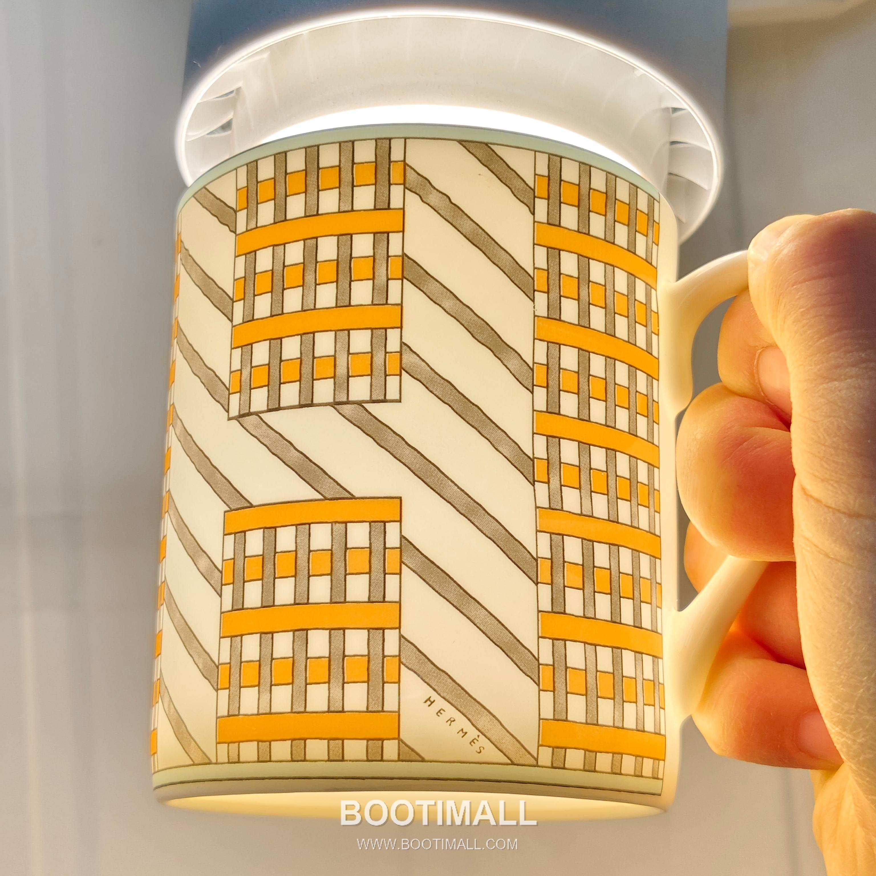 Hermes Geometric Mug Orange Accessory 에르메스 기하학 머그 오렌지 액세서리 11