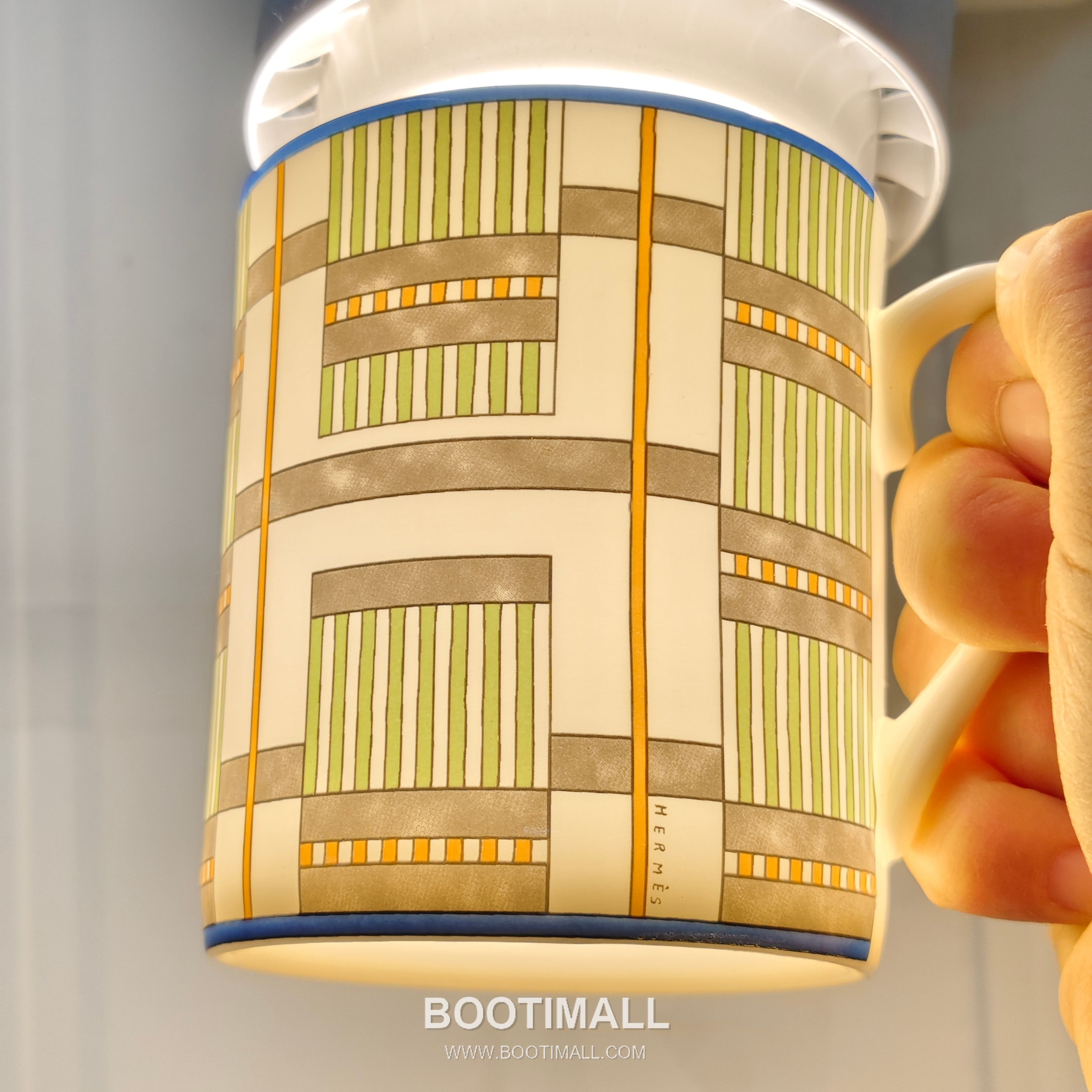 Hermes Geometric Mug Orange Accessory 에르메스 기하학 머그 오렌지 액세서리 12