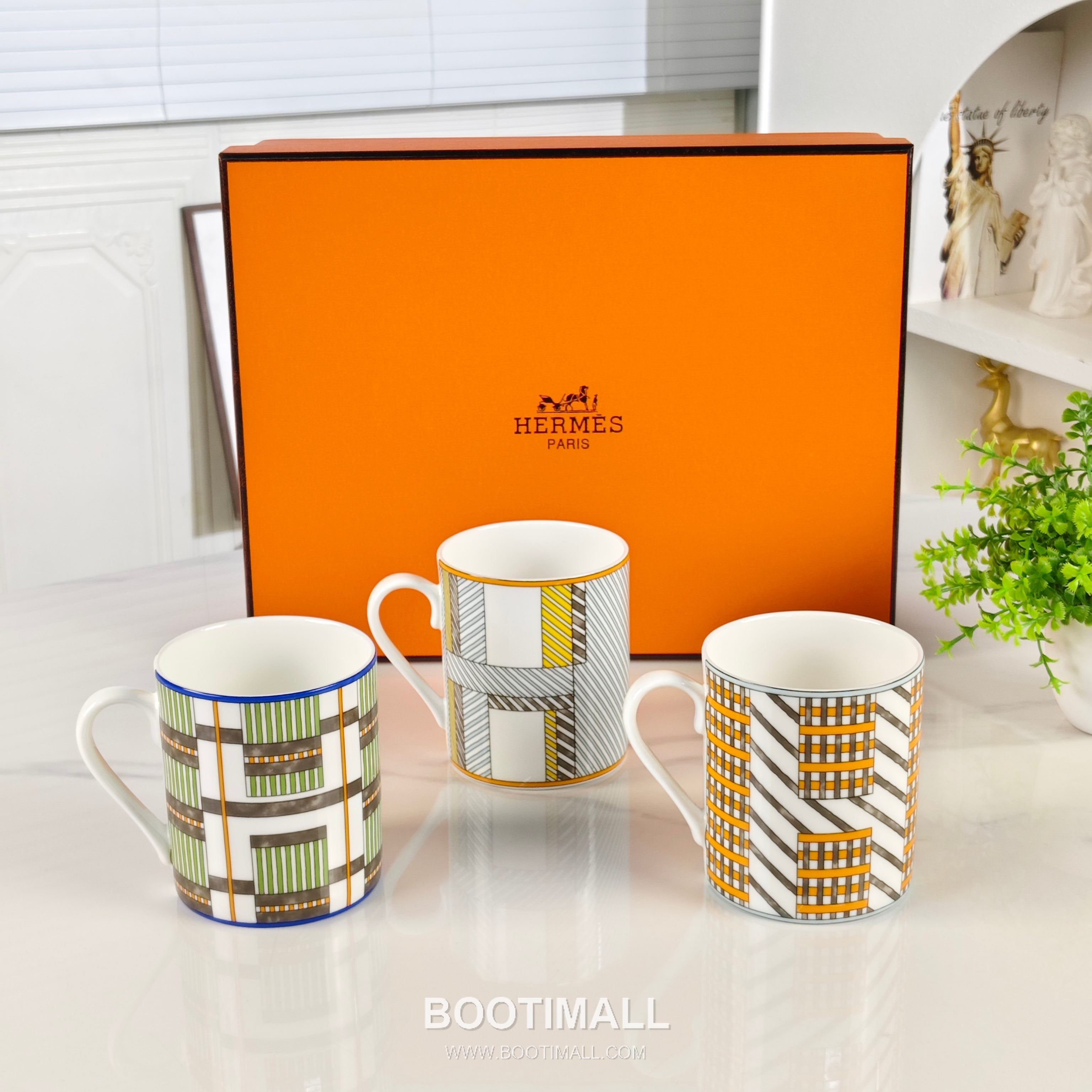 Hermes Geometric Mug Orange Accessory 에르메스 기하학 머그 오렌지 액세서리 14