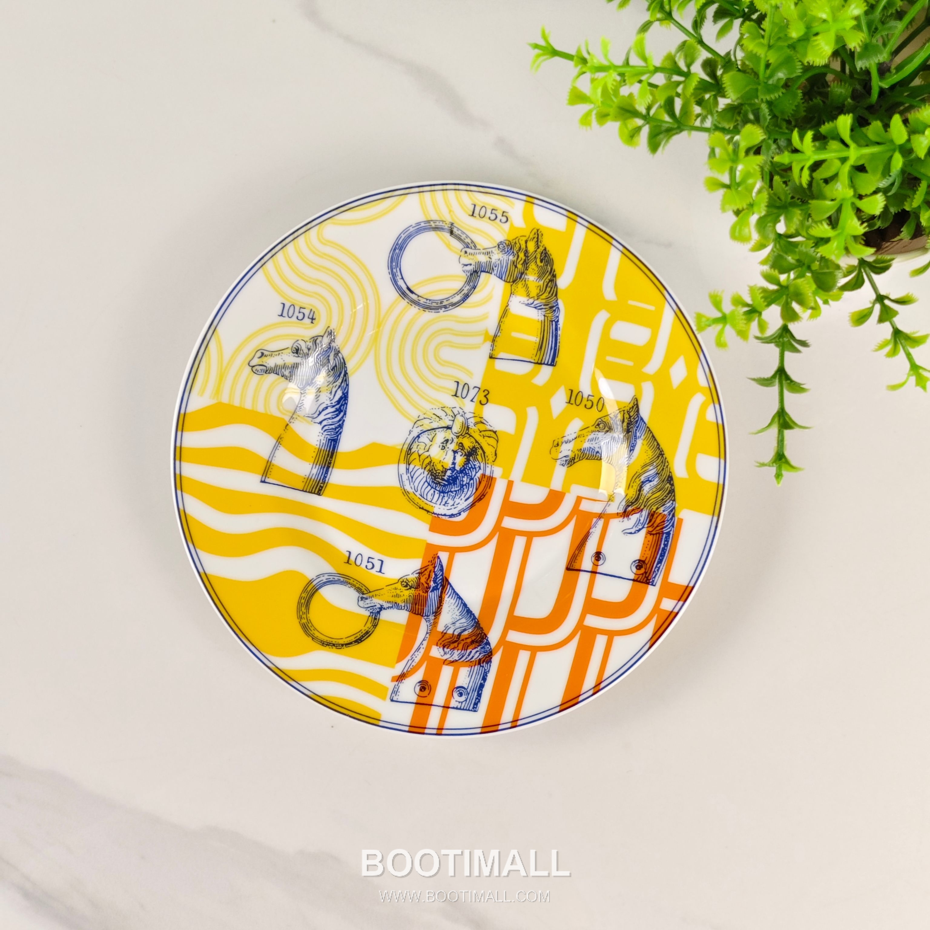 Hermes Yellow Base Number Tea Set Yellow Tableware 에르메스 황바탕 숫자 다기 세트 옐로우 식기 8