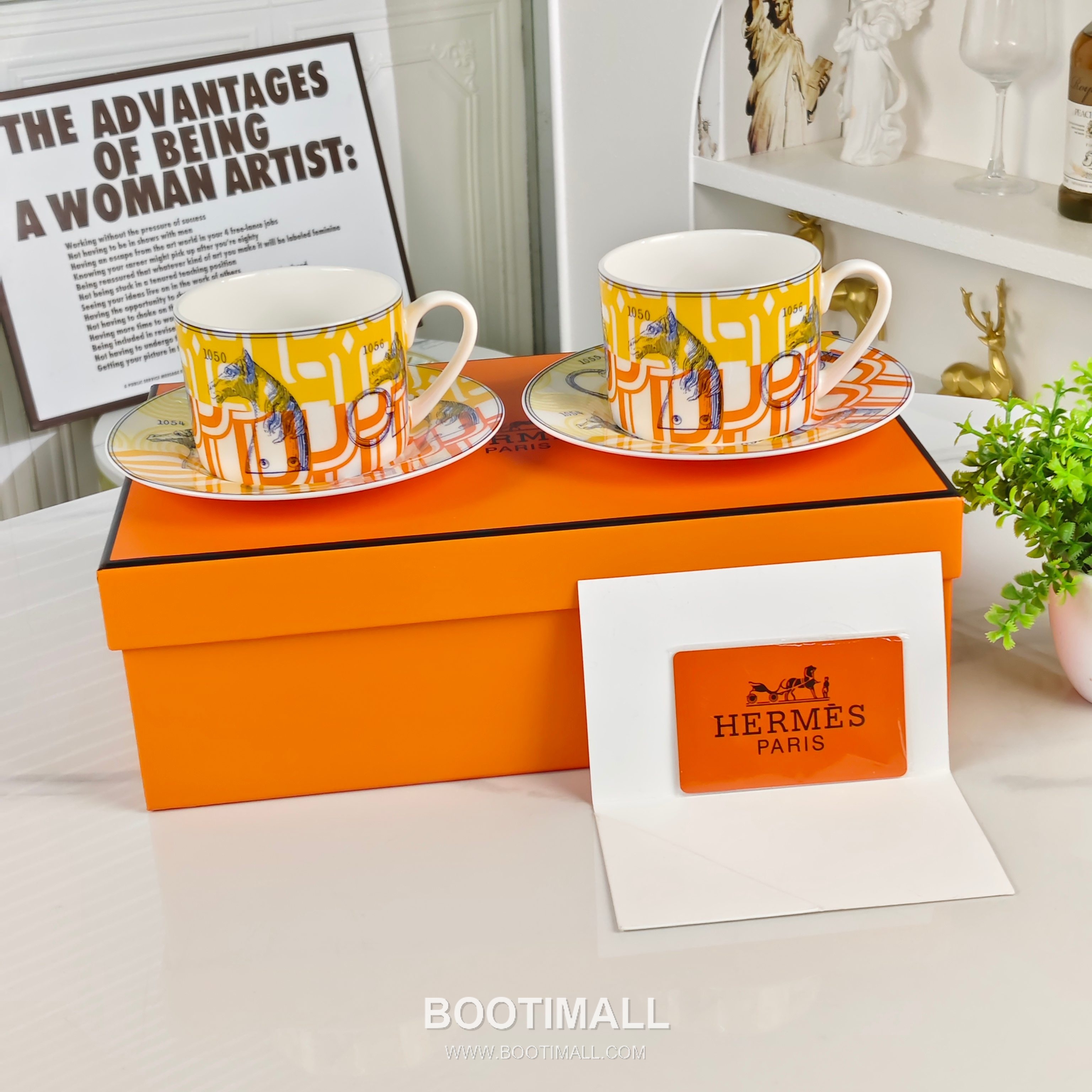 Hermes Yellow Base Number Plate Yellow 에르메스 옐로우 베이스 숫자 접시 옐로우 3