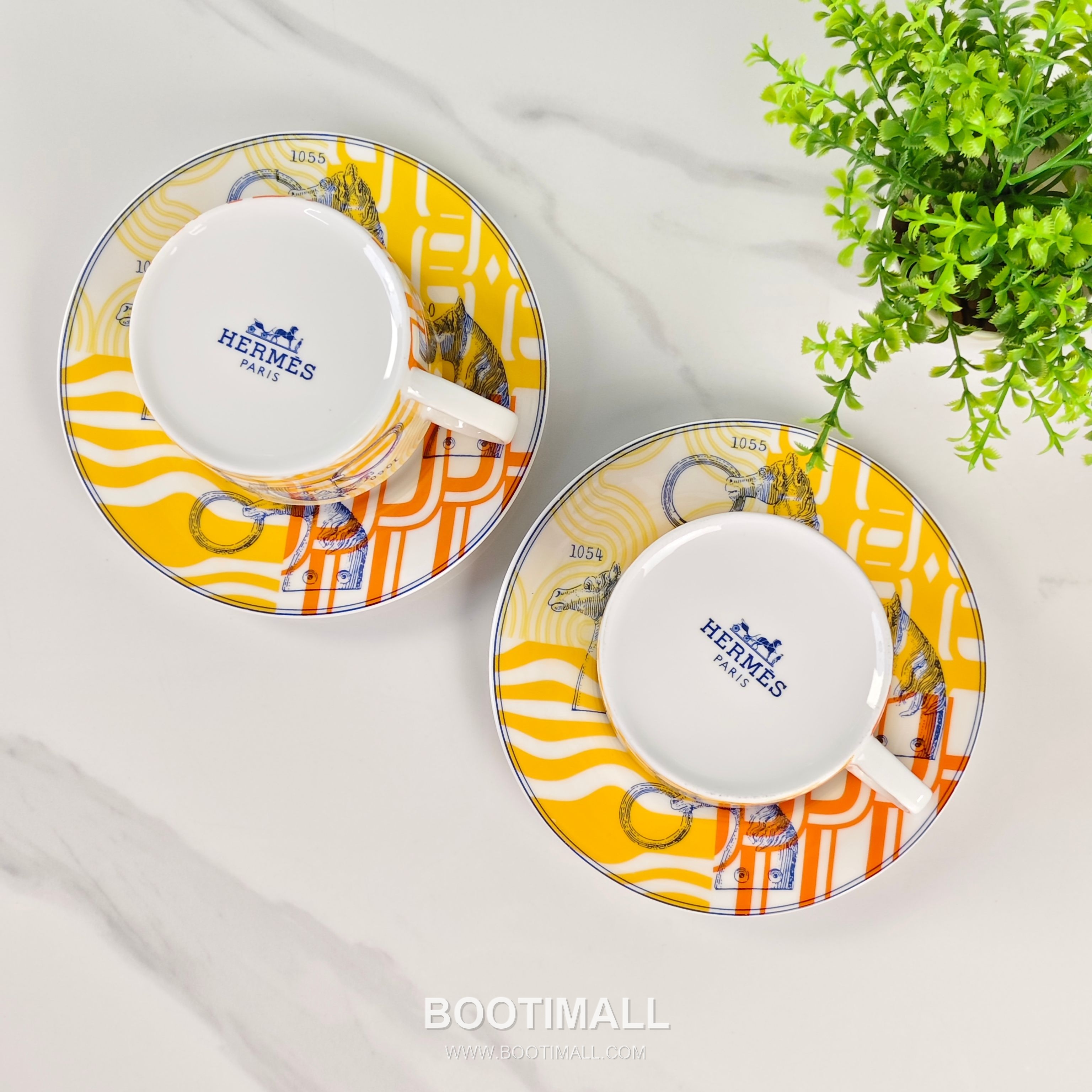 Hermes Yellow Base Number Plate Yellow 에르메스 옐로우 베이스 숫자 접시 옐로우 6