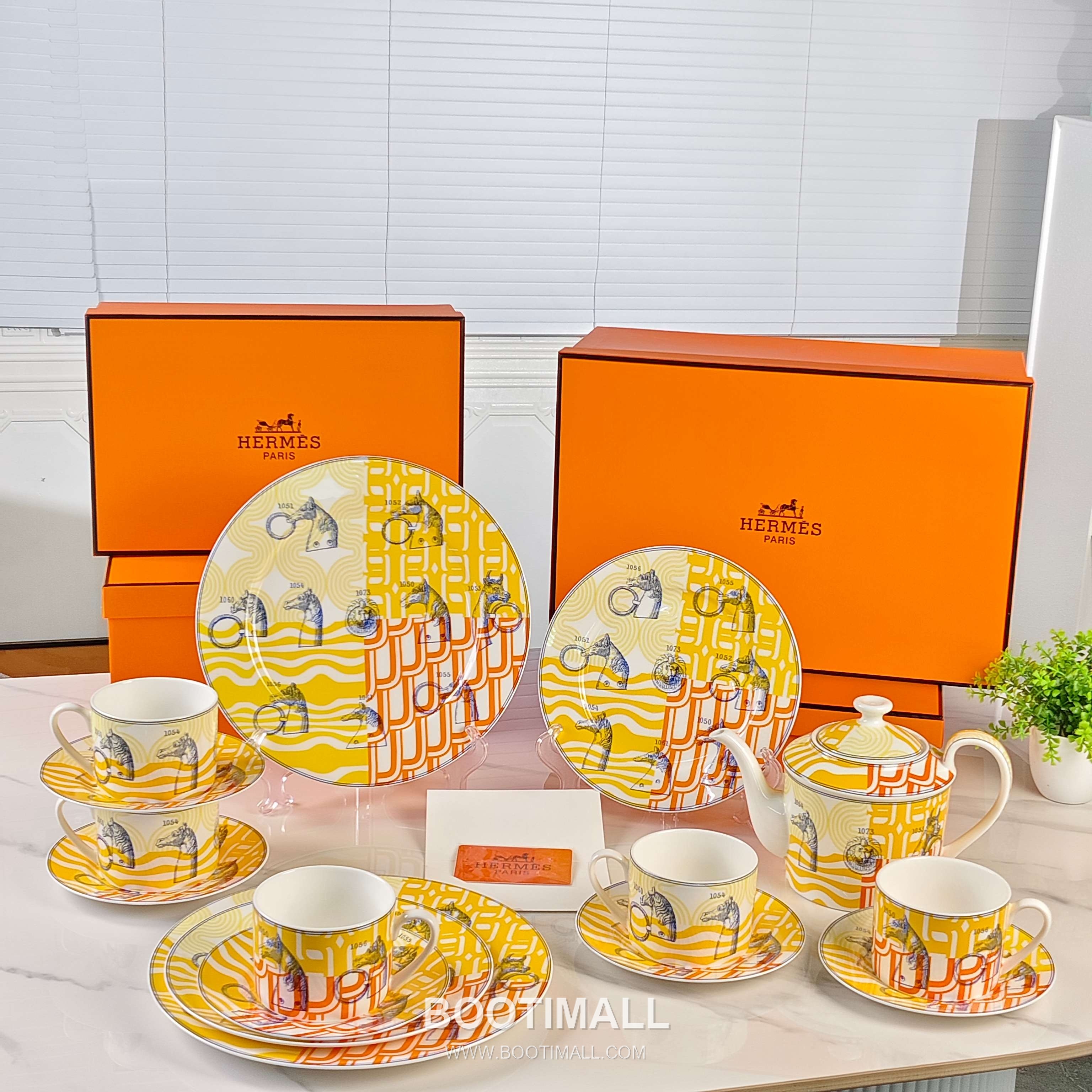 Hermes Yellow Base Number Plate Yellow 에르메스 옐로우 베이스 숫자 접시 옐로우 11