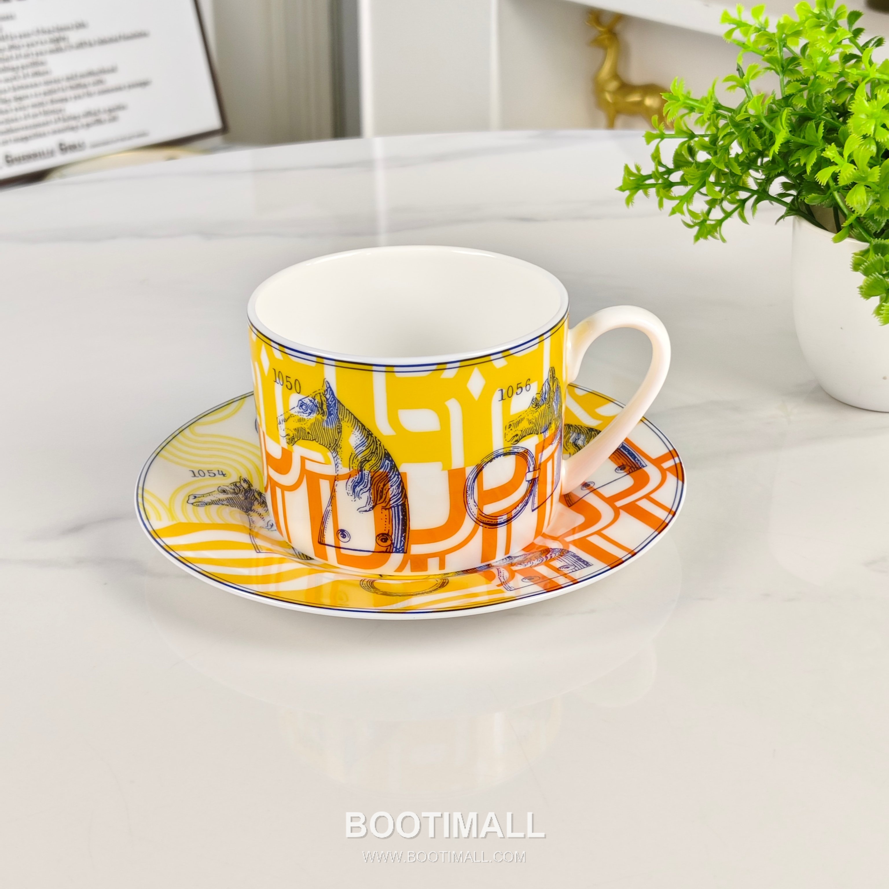 Hermes Yellow Base Number Tableware Set Yellow 에르메스 옐로우 바탕 숫자 식기 세트 옐로우 7