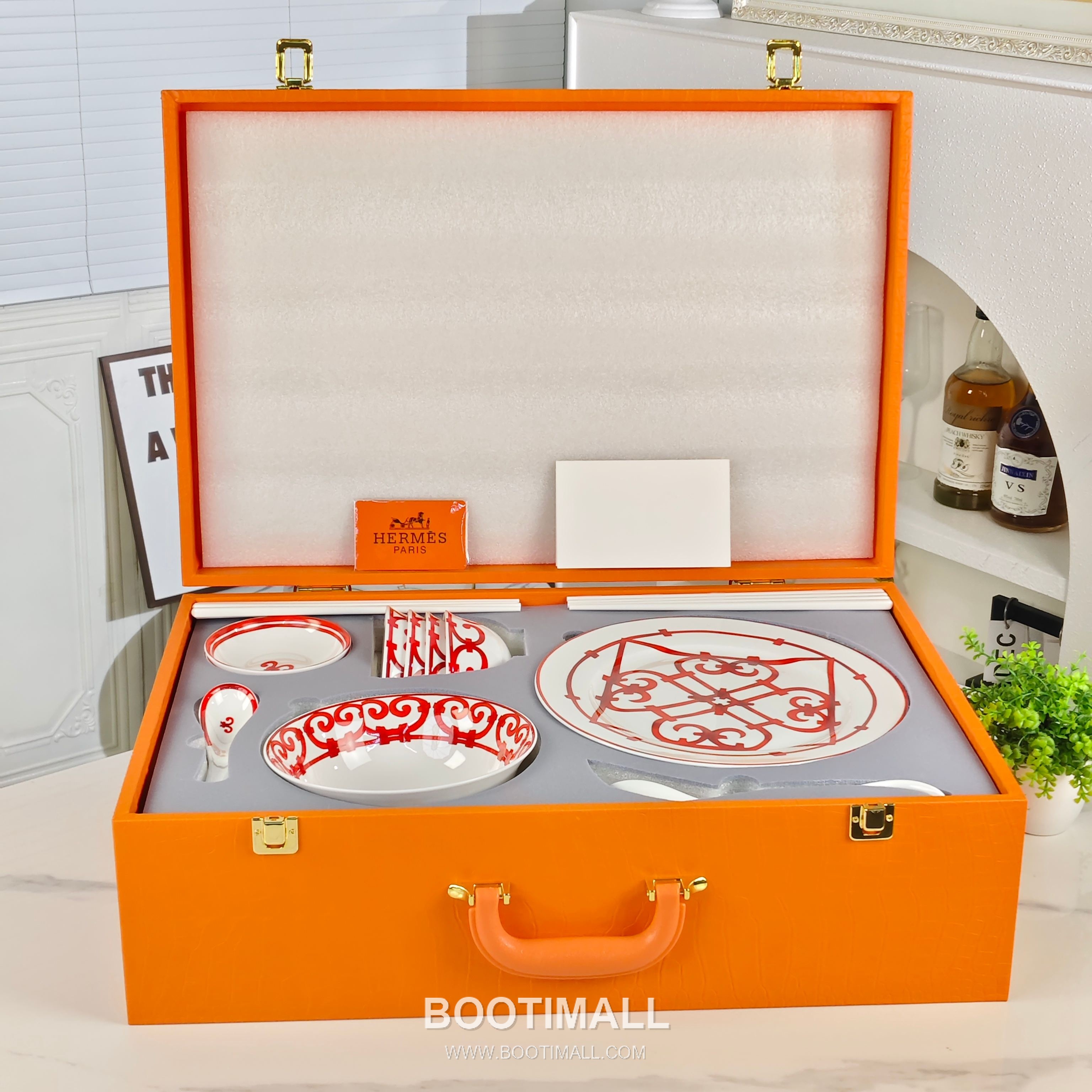 Hermes Tableware Set Red 에르메스 식기 세트 레드 2