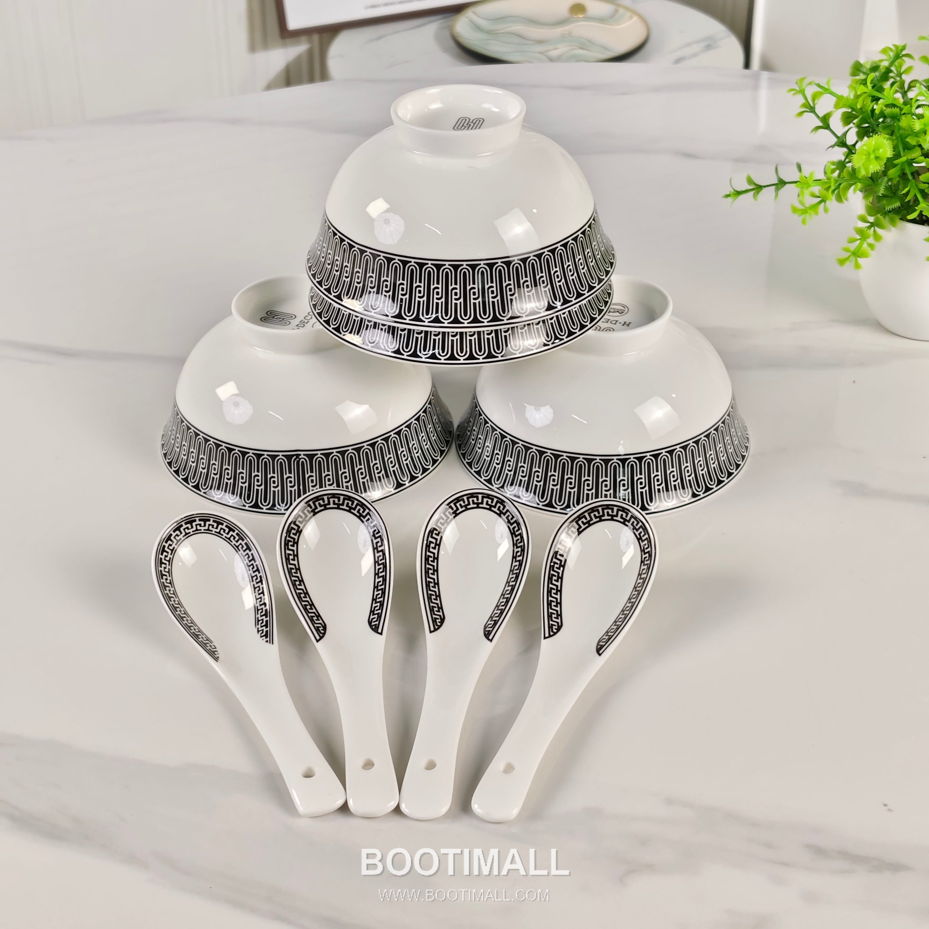 Hermes Dinnerware Set 22 Pieces Black Tableware 에르메스 22피스 식기 세트 블랙 9