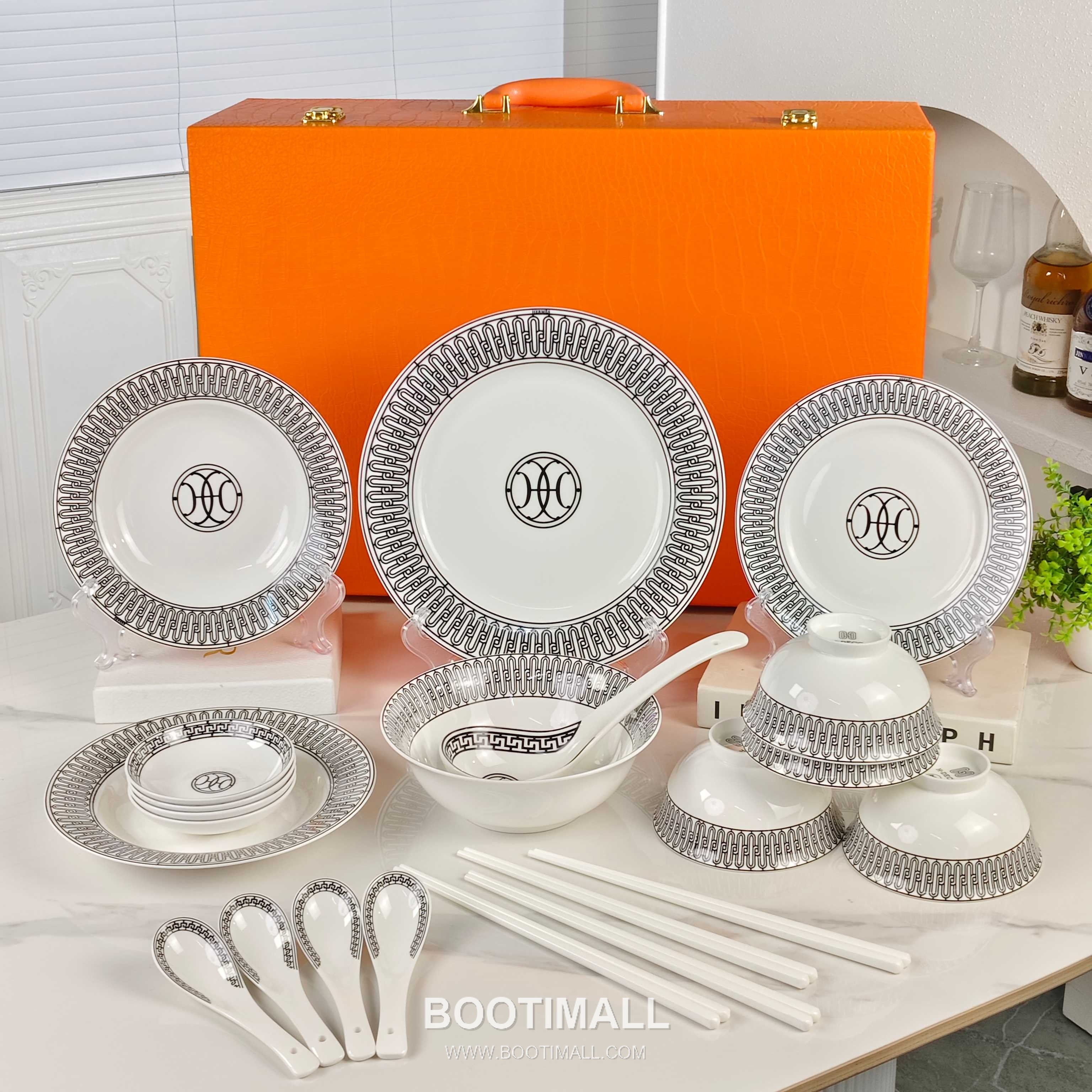 Hermes Tableware Set Black 에르메스 식기 세트 블랙 2