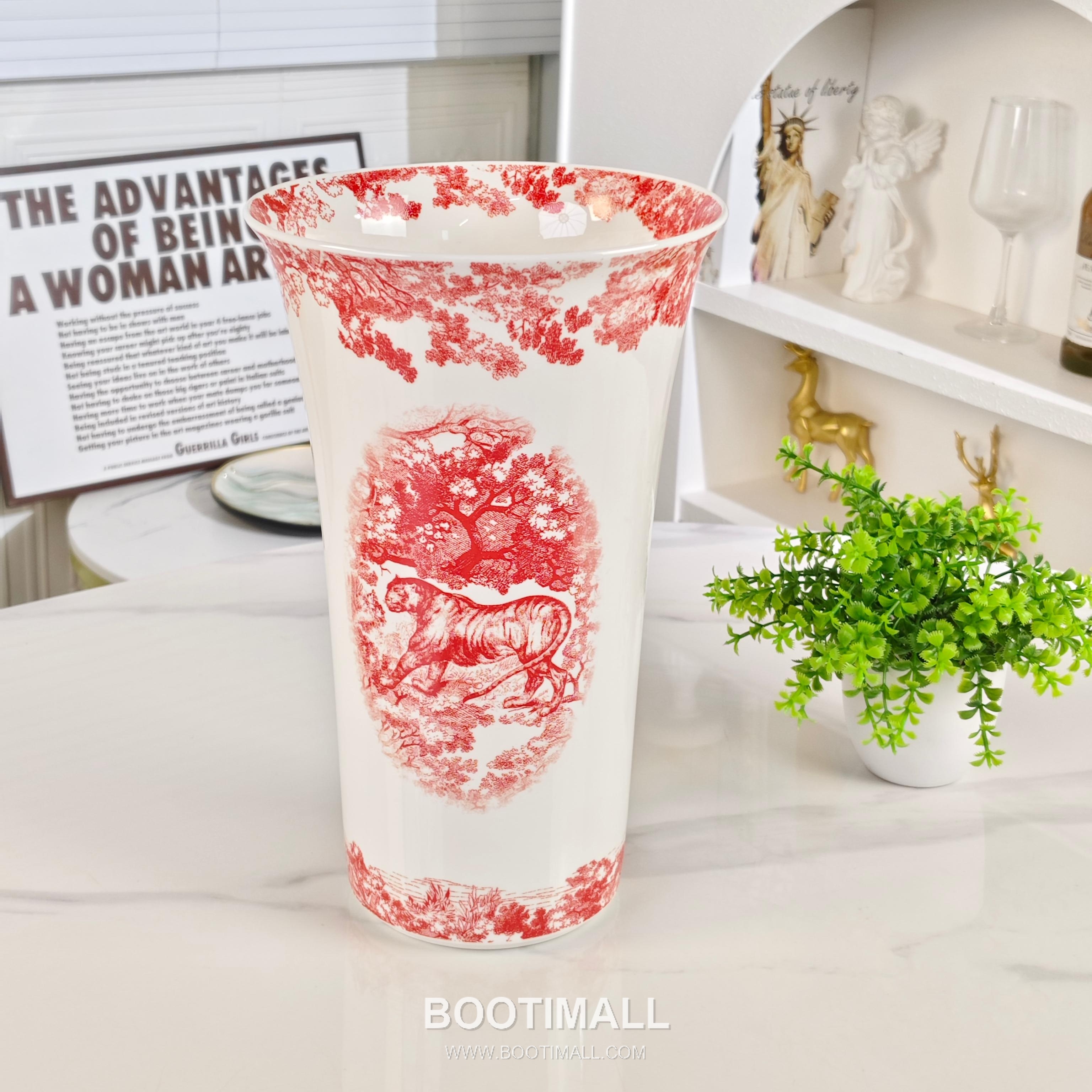 Dior Tiger Vase Series Red 디올 타이거 꽃병 시리즈 레드 8