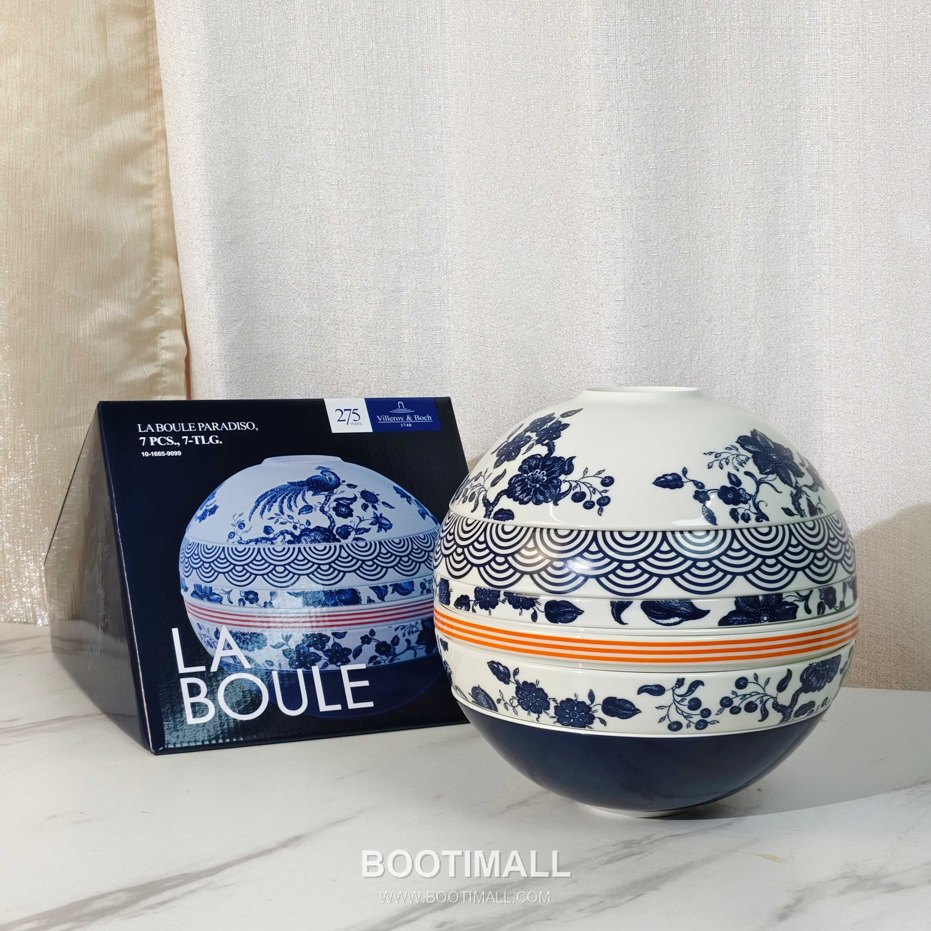 Blue Floral Dinnerware Set Porcelain Blue Tableware Set 청화 꽃형 식기 세트 도자기 블루 7 pieces 3