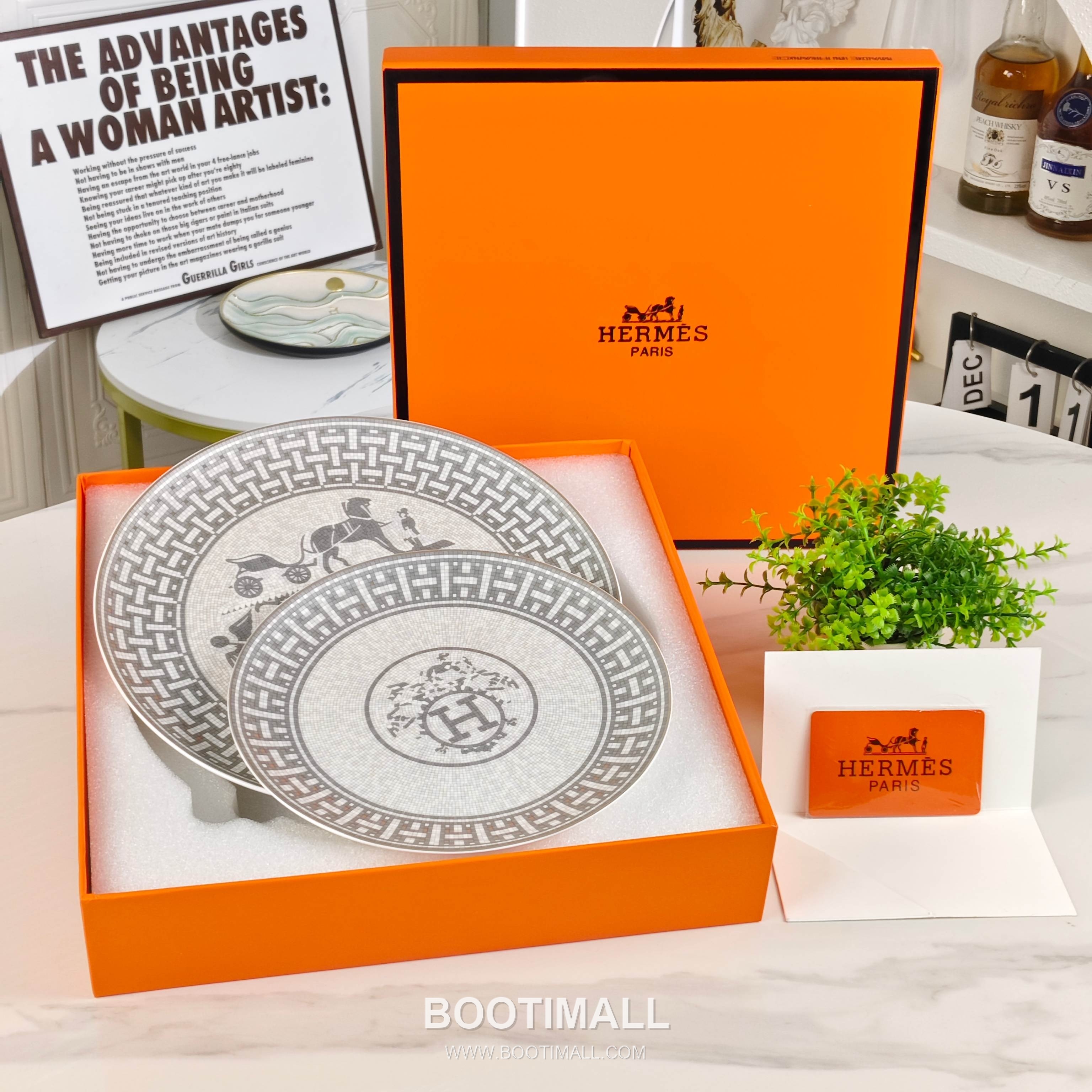 Hermes Double Plate Set Gray Tableware 에르메스 더블 플레이트 세트 그레이 테이블웨어 2